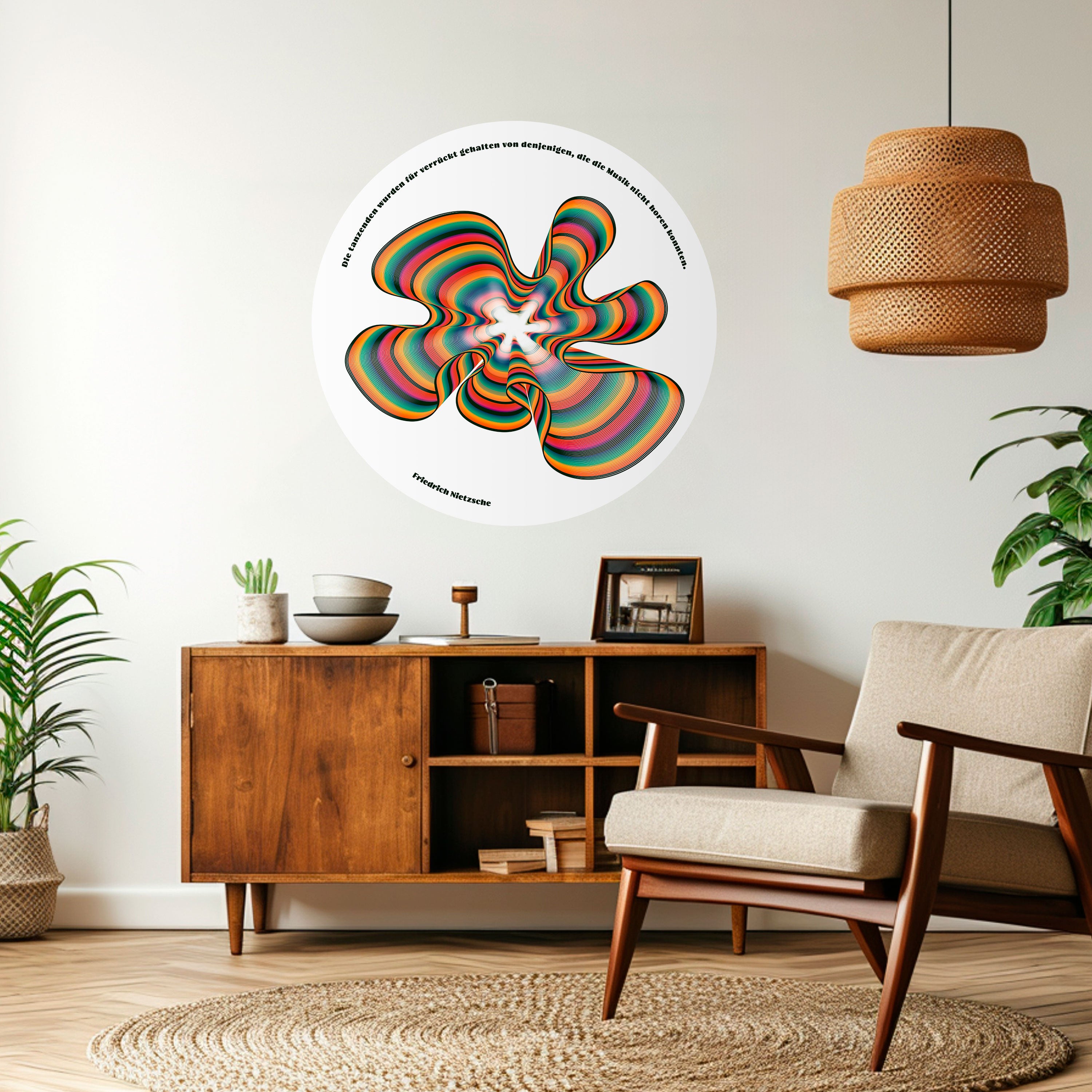 NOSTALGIC ECHOES [DE] Naklejka okrągła