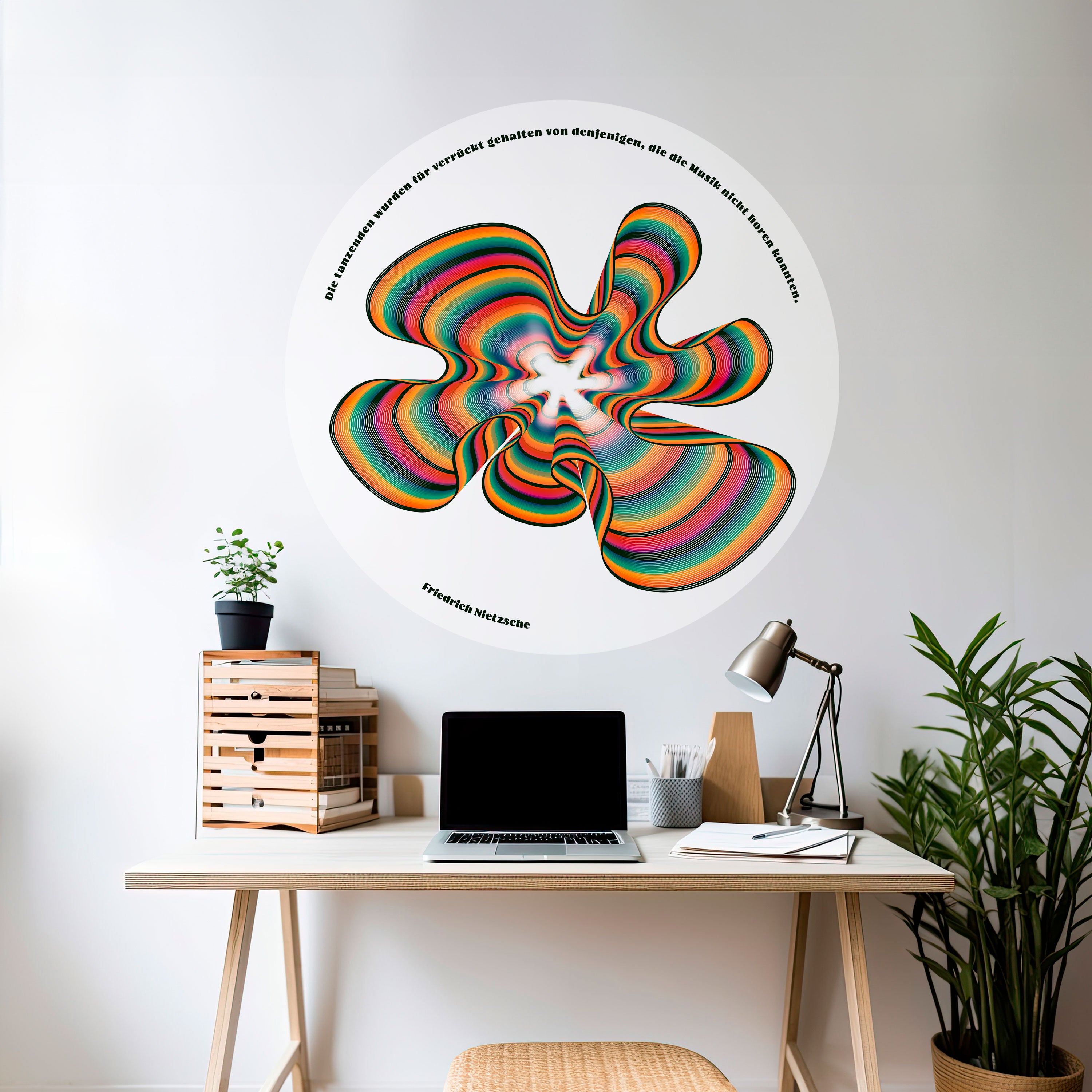 NOSTALGIC ECHOES [DE] Naklejka okrągła