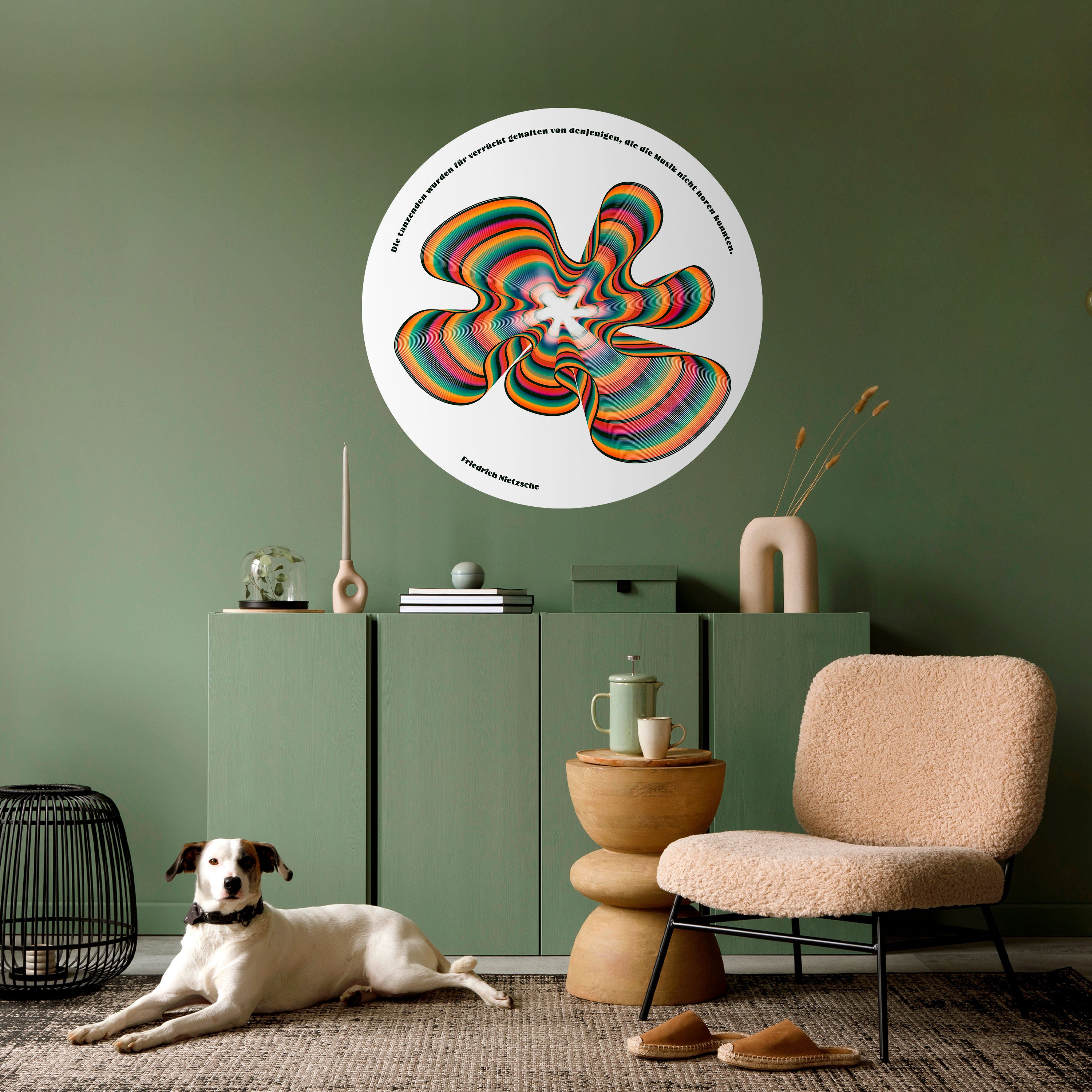 NOSTALGIC ECHOES [DE] Naklejka okrągła