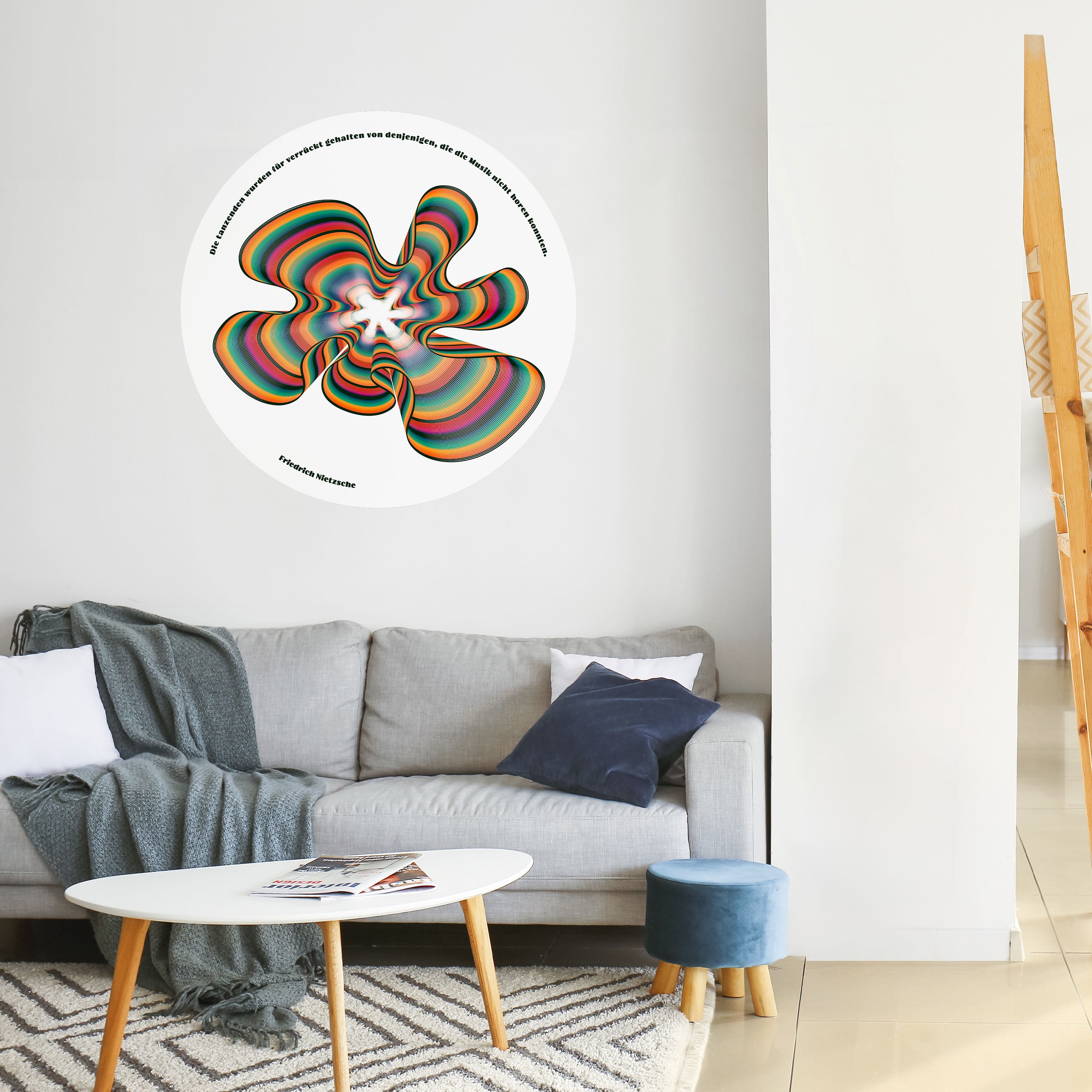 NOSTALGIC ECHOES [DE] Naklejka okrągła