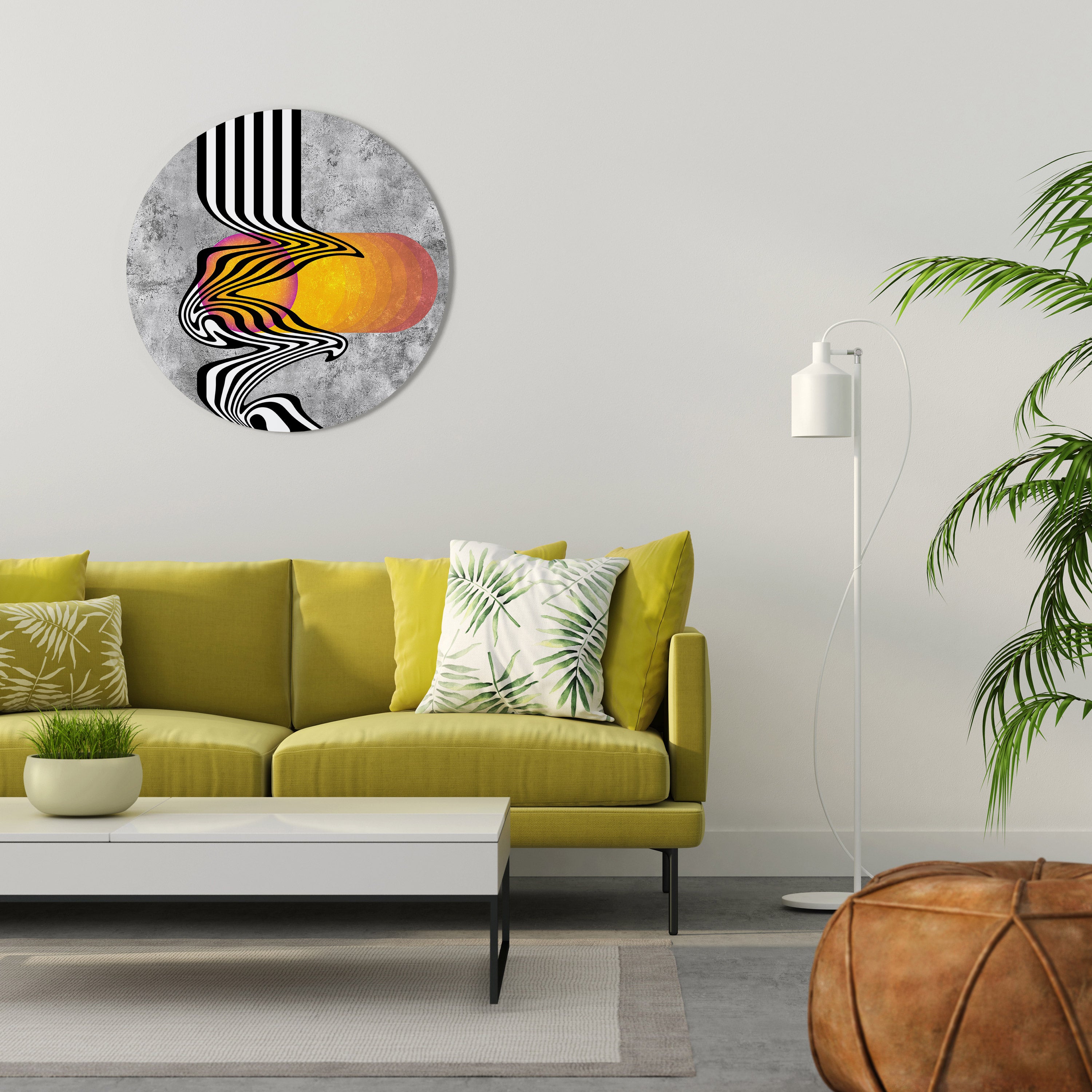 WHIMSICAL WAVES Obraz okrągły