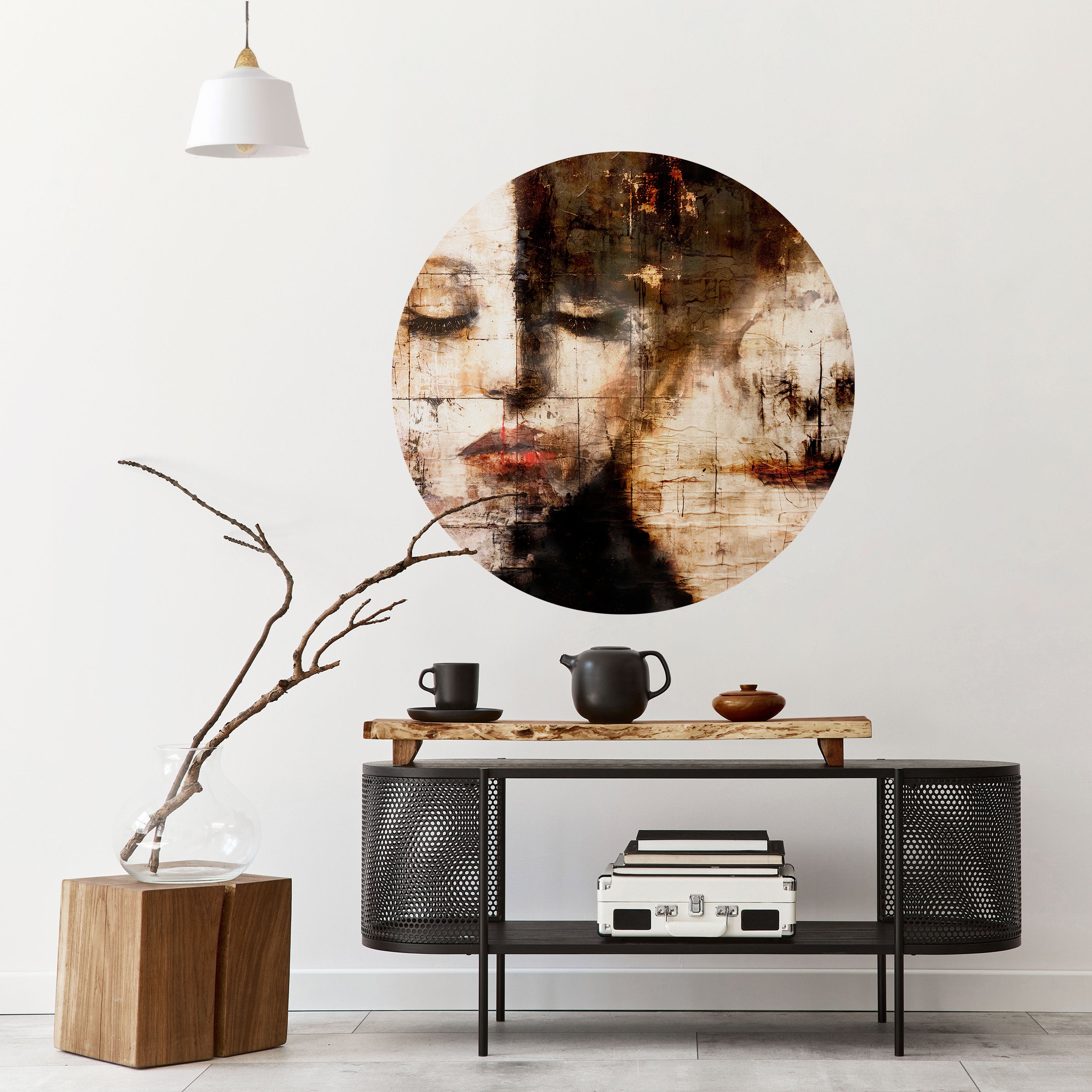 CAPTURED SERENITY Naklejka okrągła