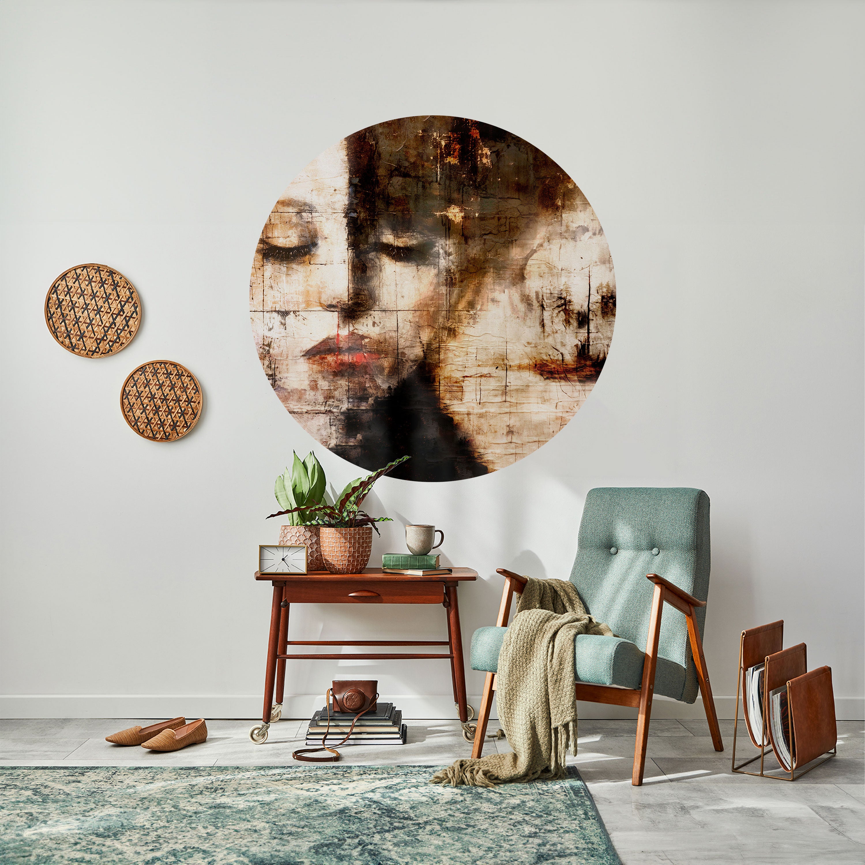 CAPTURED SERENITY Naklejka okrągła