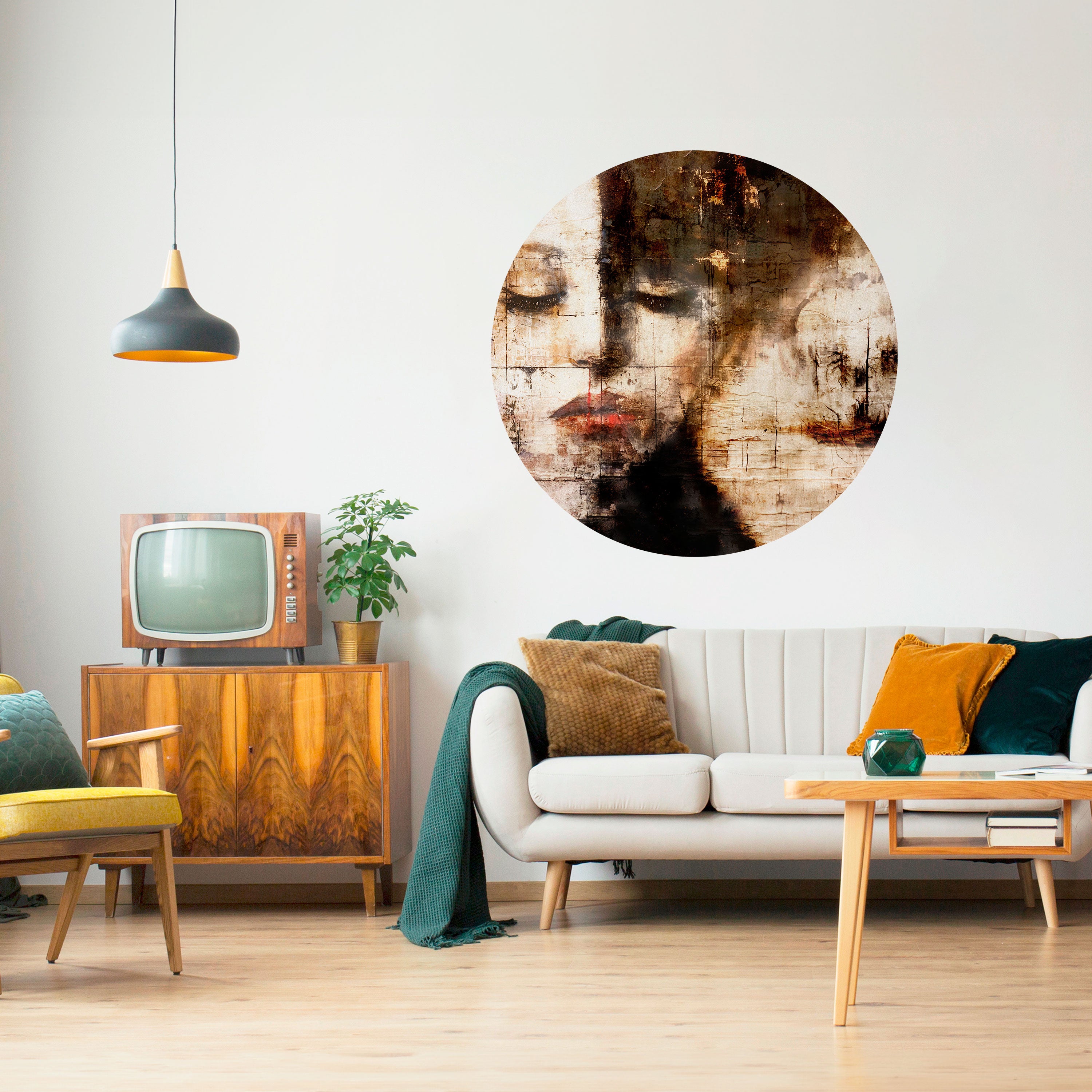 CAPTURED SERENITY Naklejka okrągła