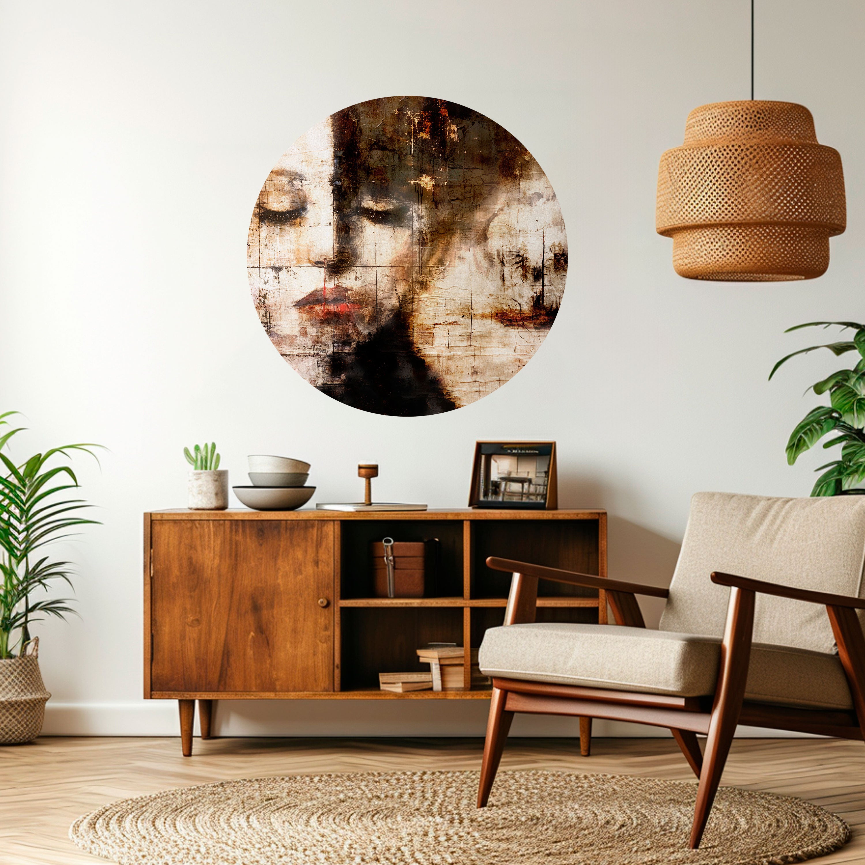 CAPTURED SERENITY Naklejka okrągła