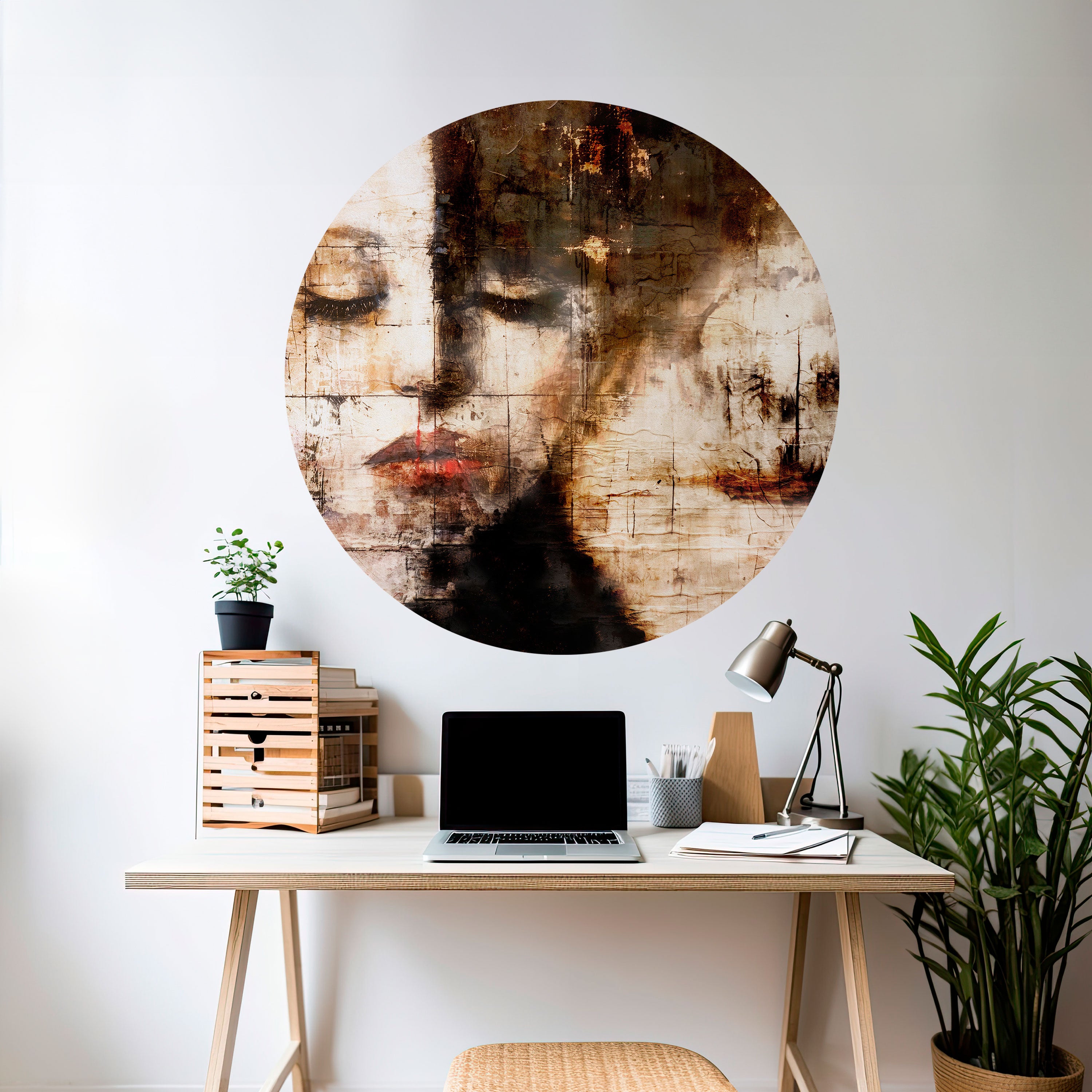 CAPTURED SERENITY Naklejka okrągła