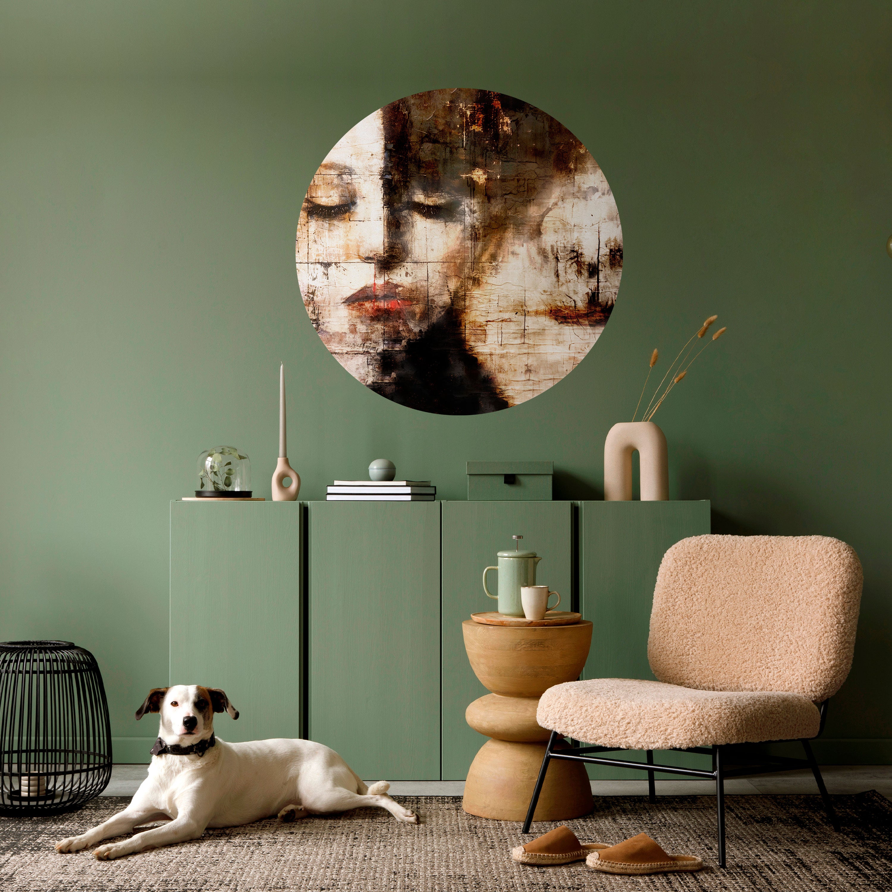 CAPTURED SERENITY Naklejka okrągła