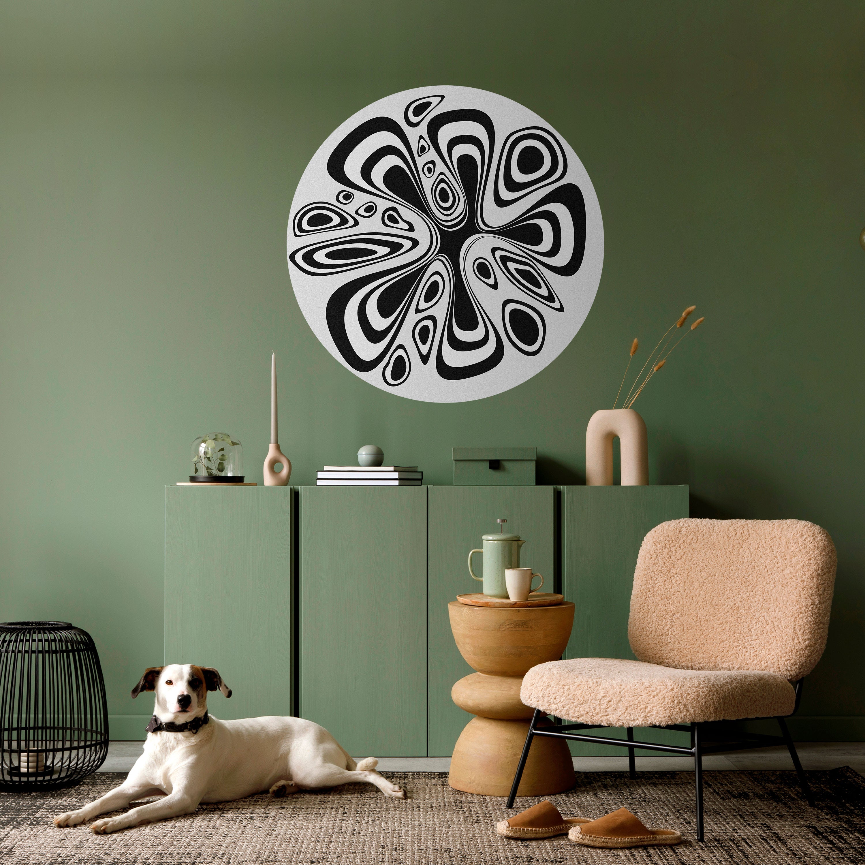 HIPNOTIZING BLOT Naklejka okrągła