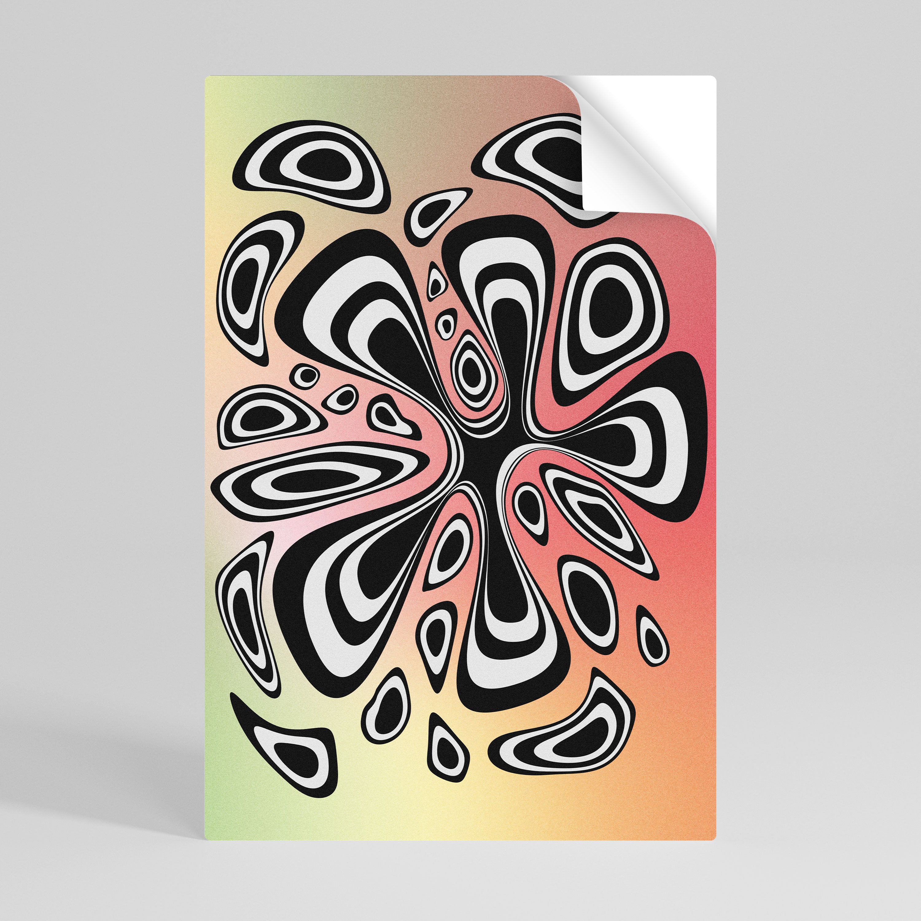 ILLUSIONARY SPLASH Naklejka/Plakat pionowy