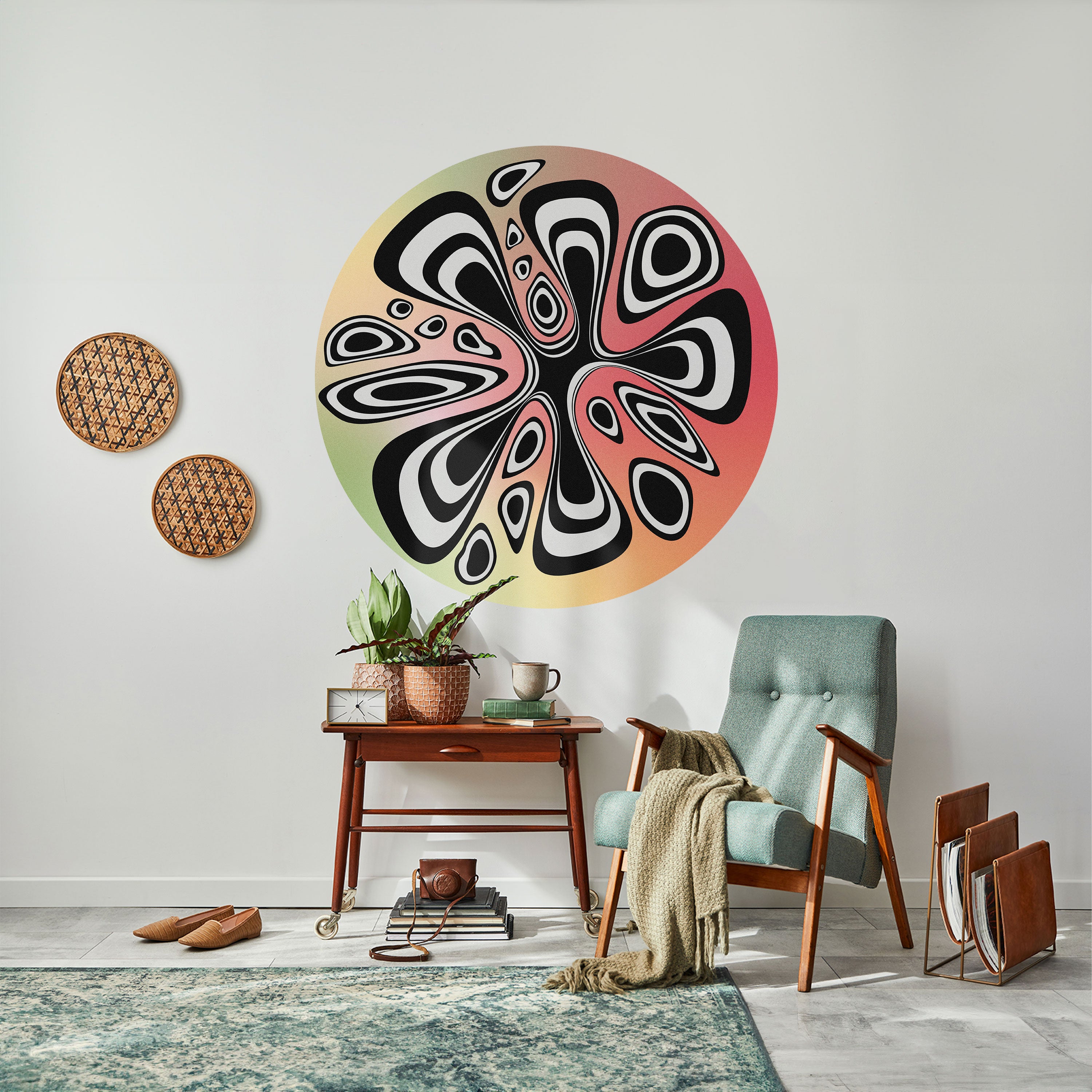 ILLUSIONARY SPLASH Naklejka okrągła