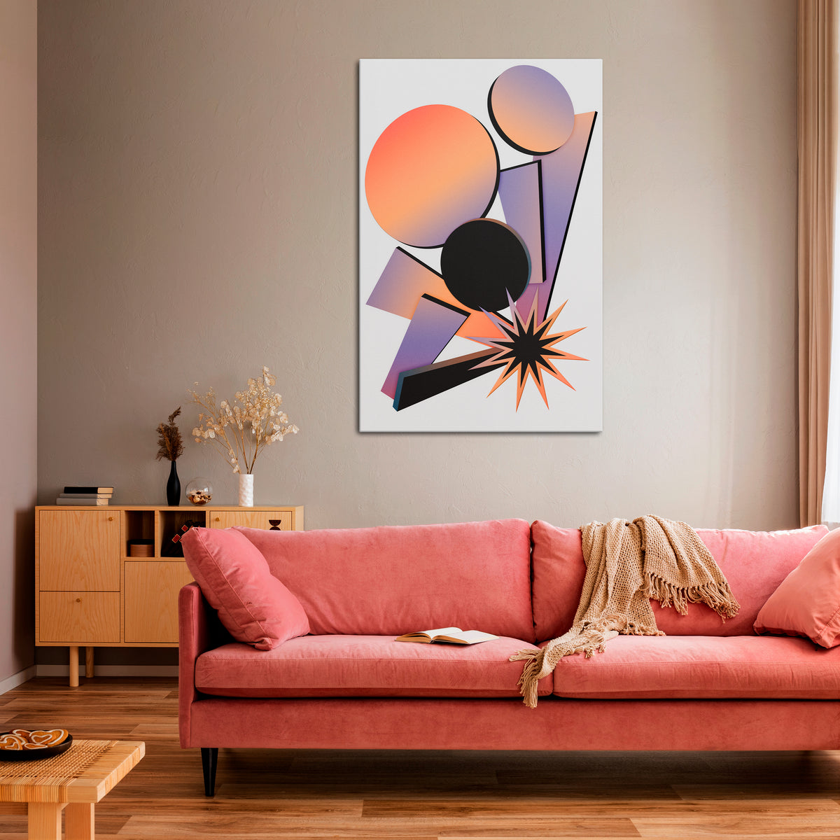 ANGULAR ARTISTRY Pionowy obraz na płótnie