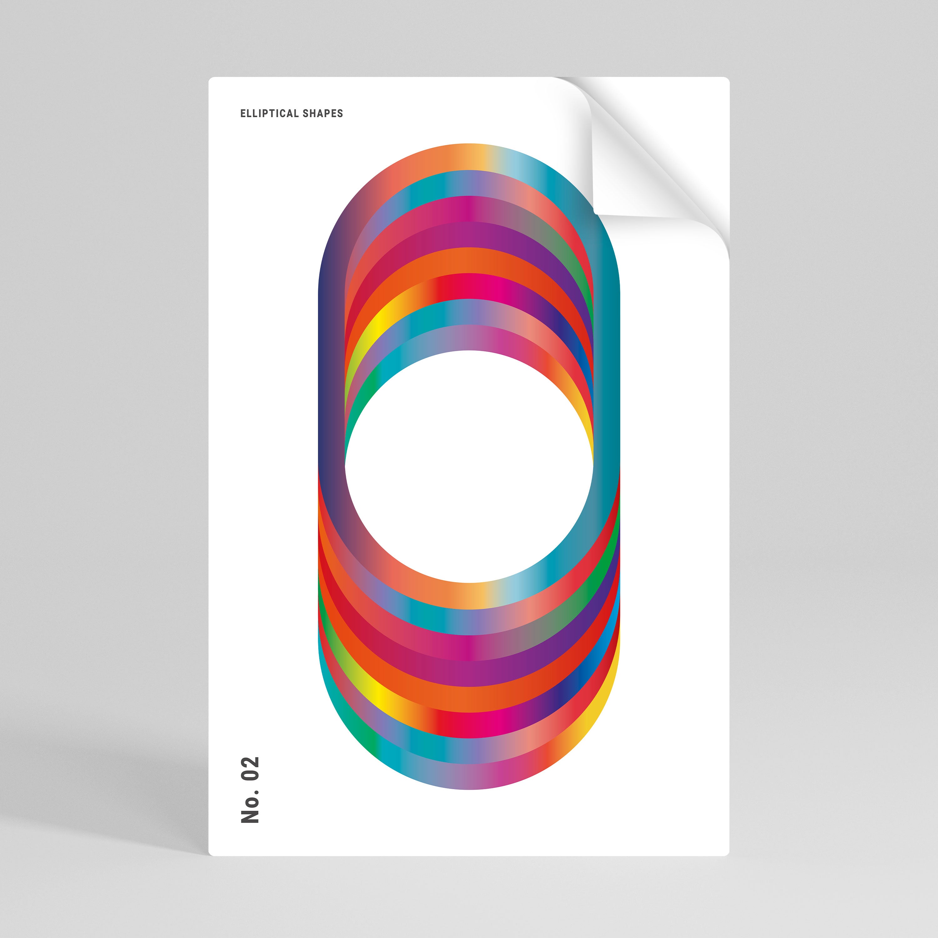 ELIPTICAL GRADIENTS Naklejka/Plakat pionowy