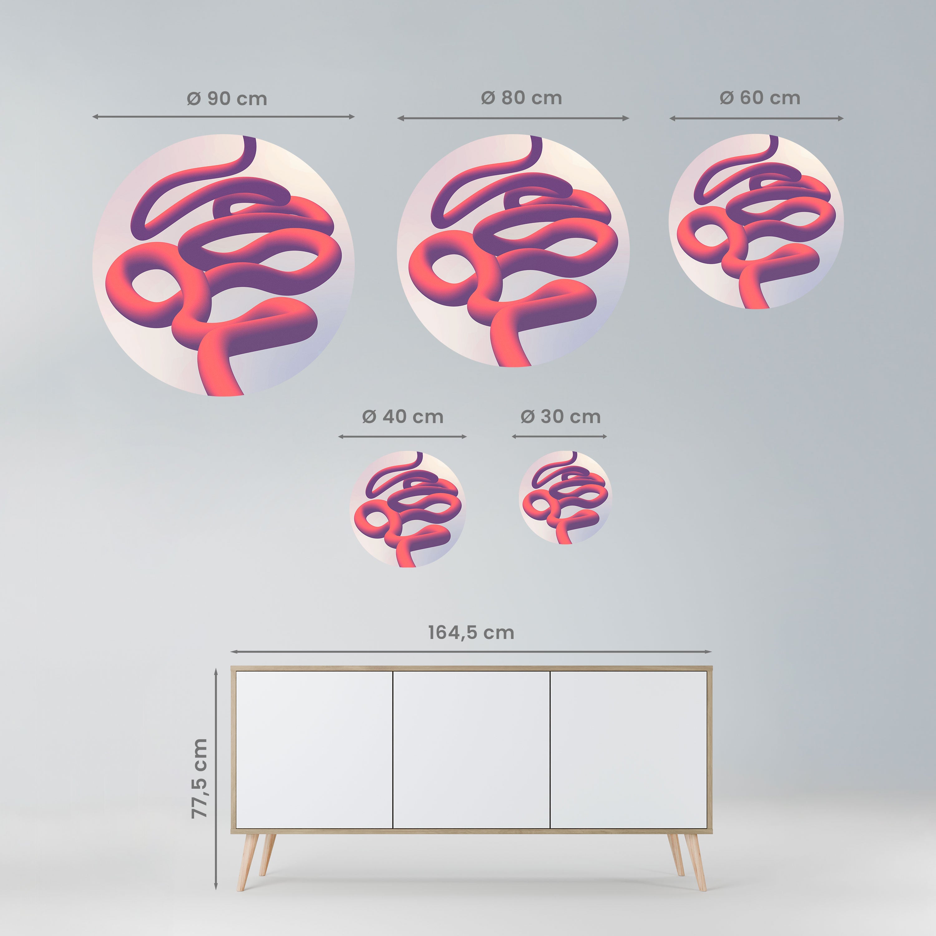 INFINITY WIRE Naklejka okrągła