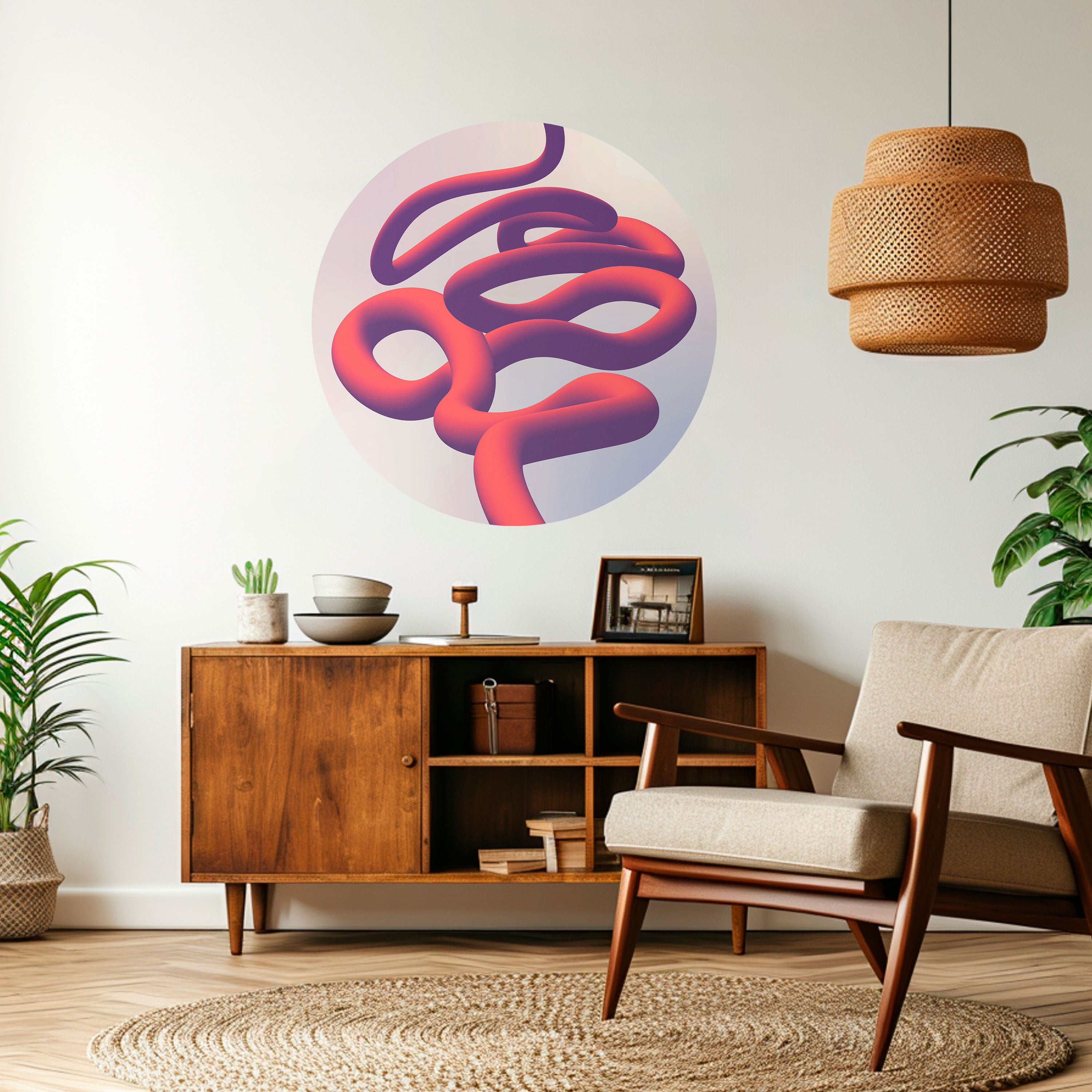 INFINITY WIRE Naklejka okrągła