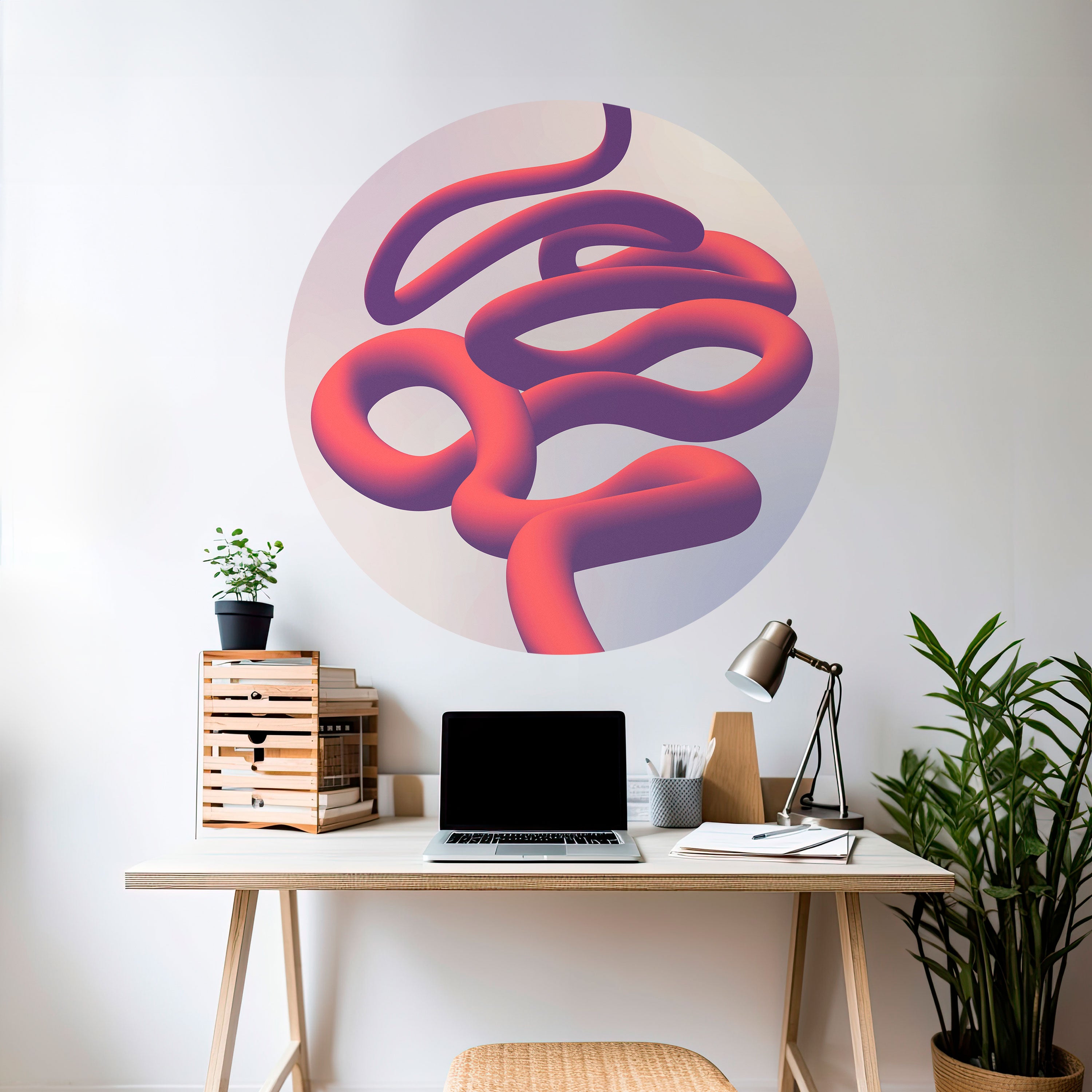 INFINITY WIRE Naklejka okrągła