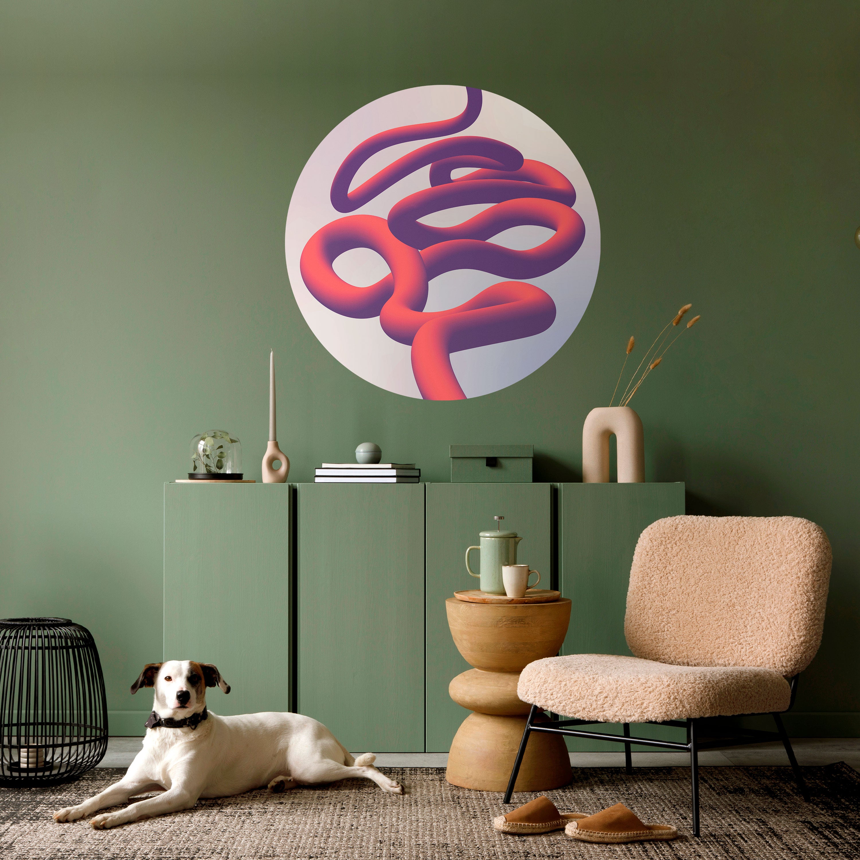 INFINITY WIRE Naklejka okrągła