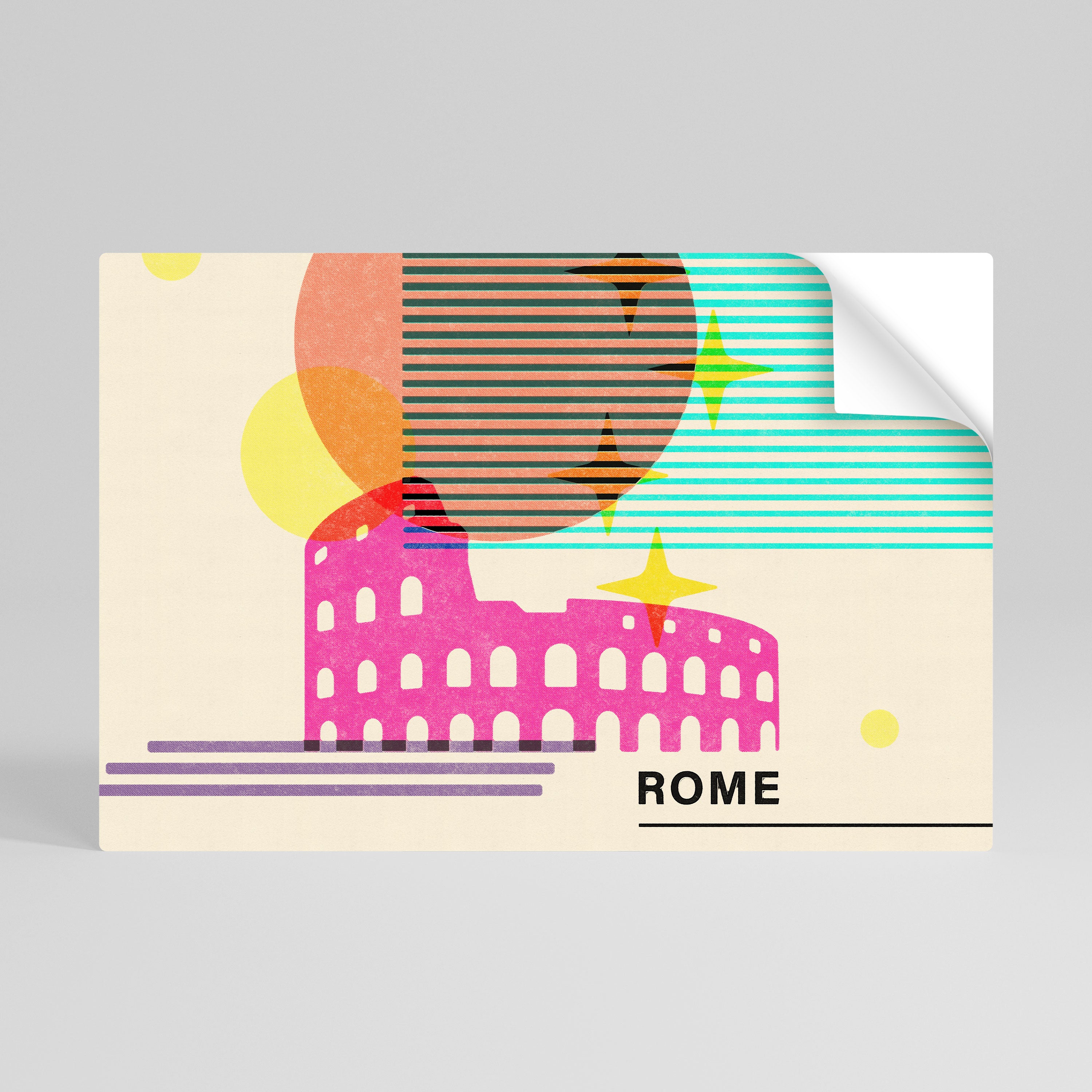 ROMAN SPARKLE Naklejka/Plakat poziomy