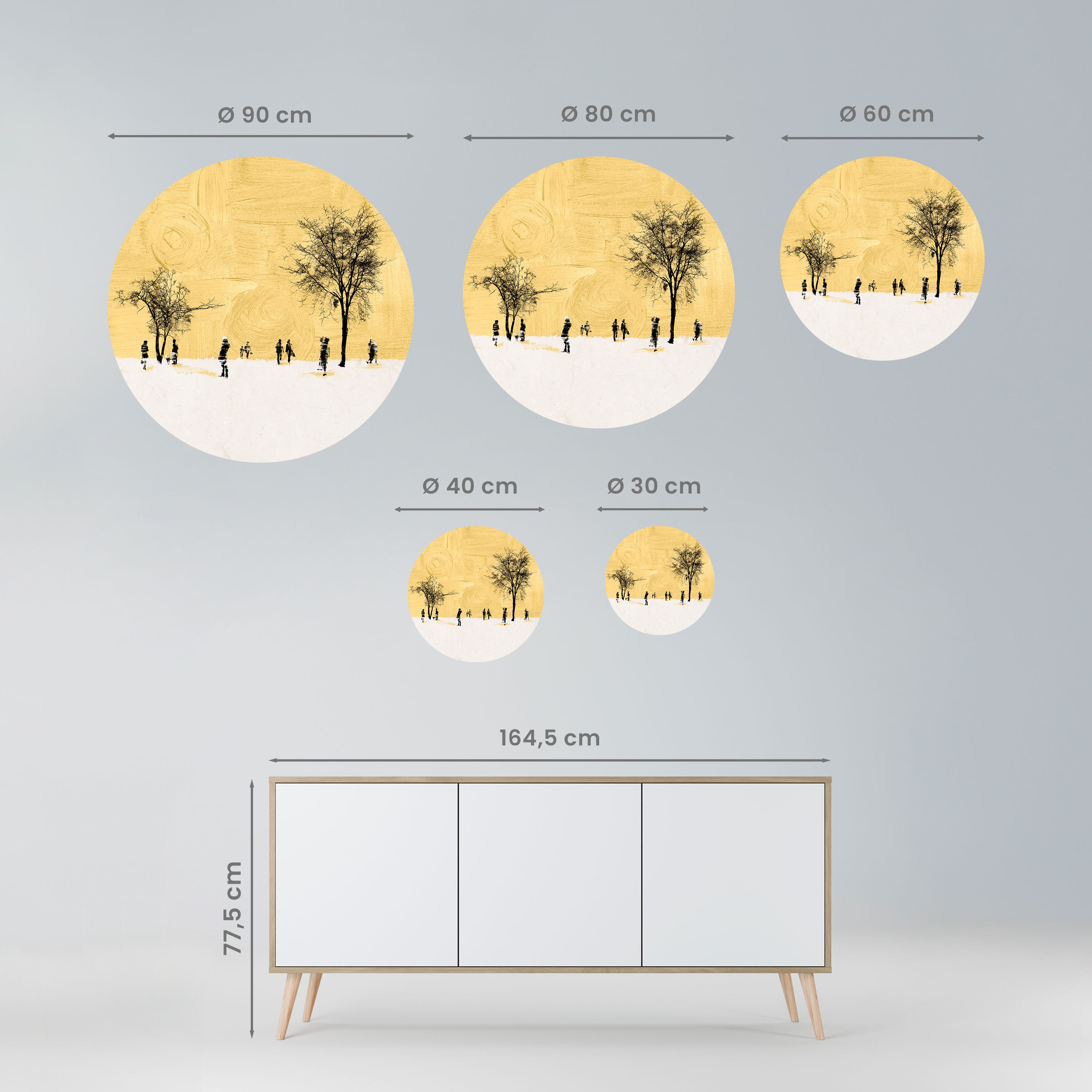 ERASED IN TIME Naklejka okrągła