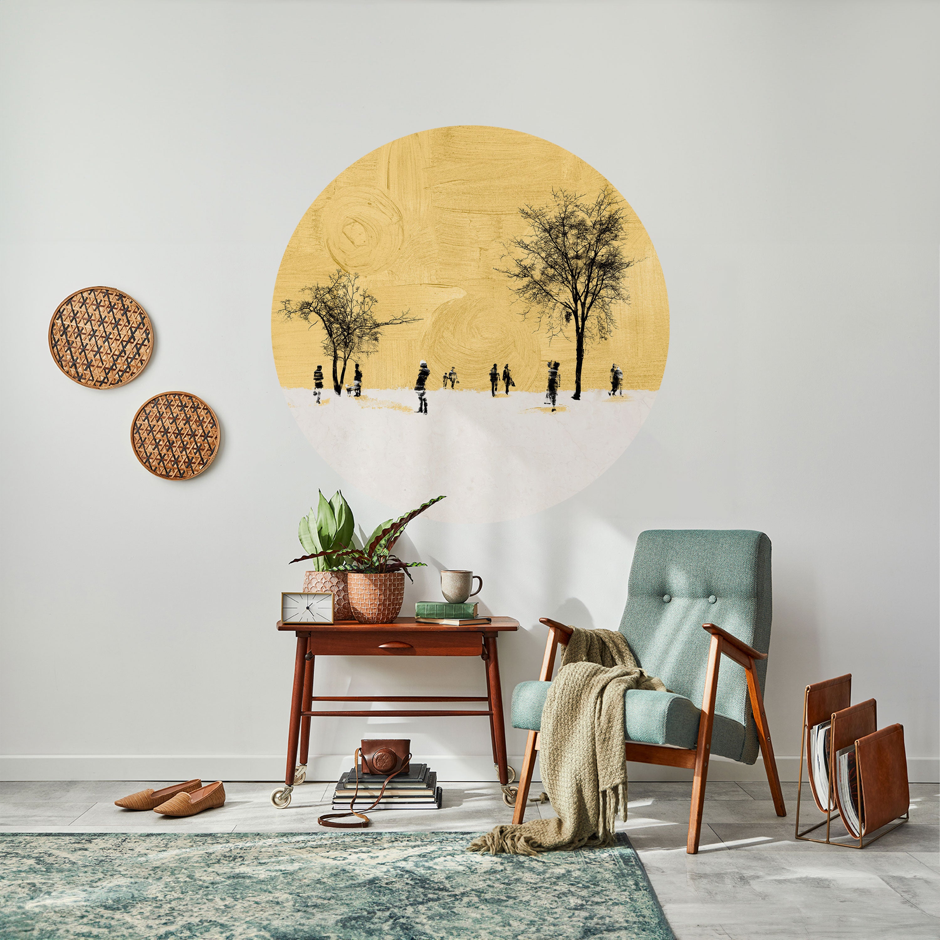 ERASED IN TIME Naklejka okrągła