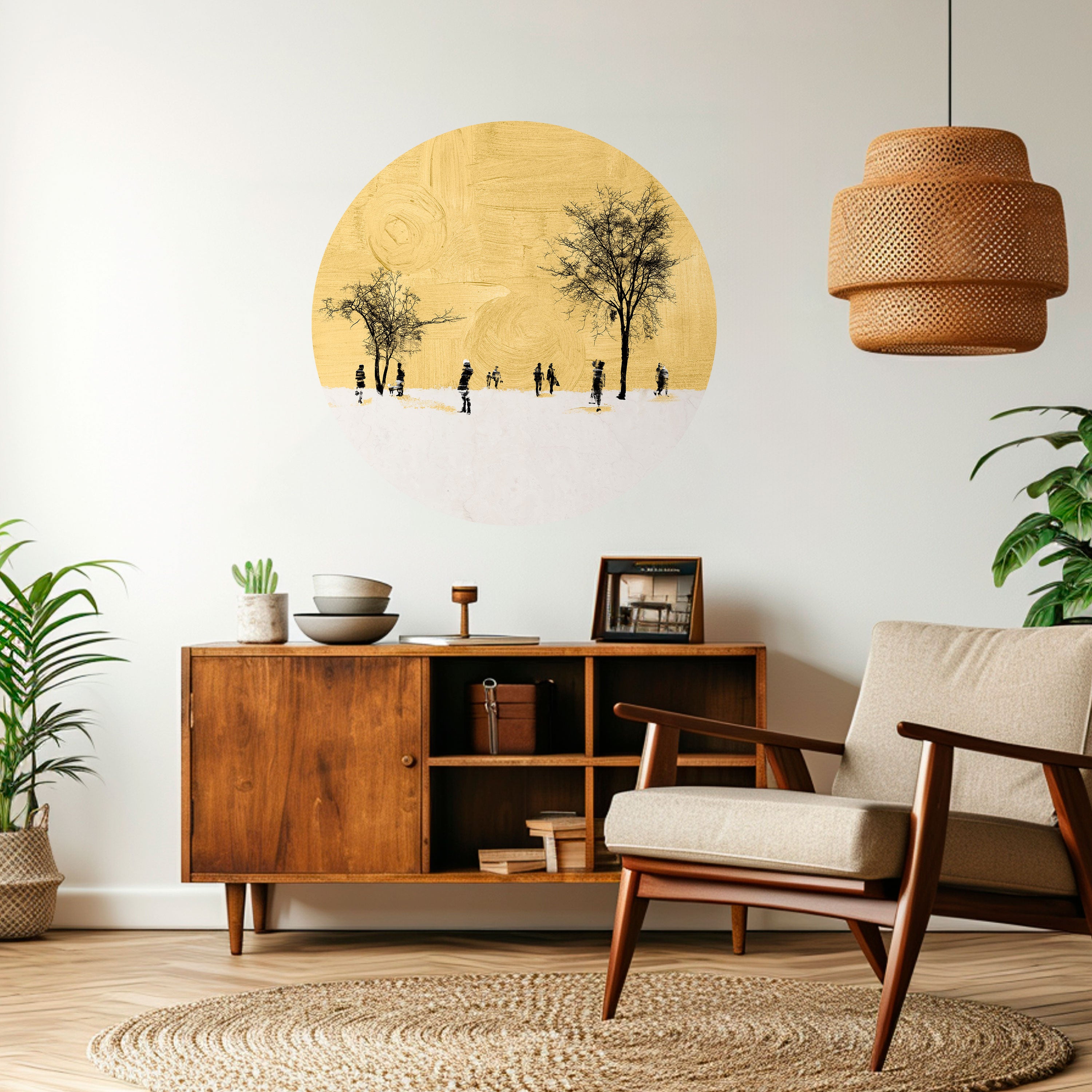 ERASED IN TIME Naklejka okrągła