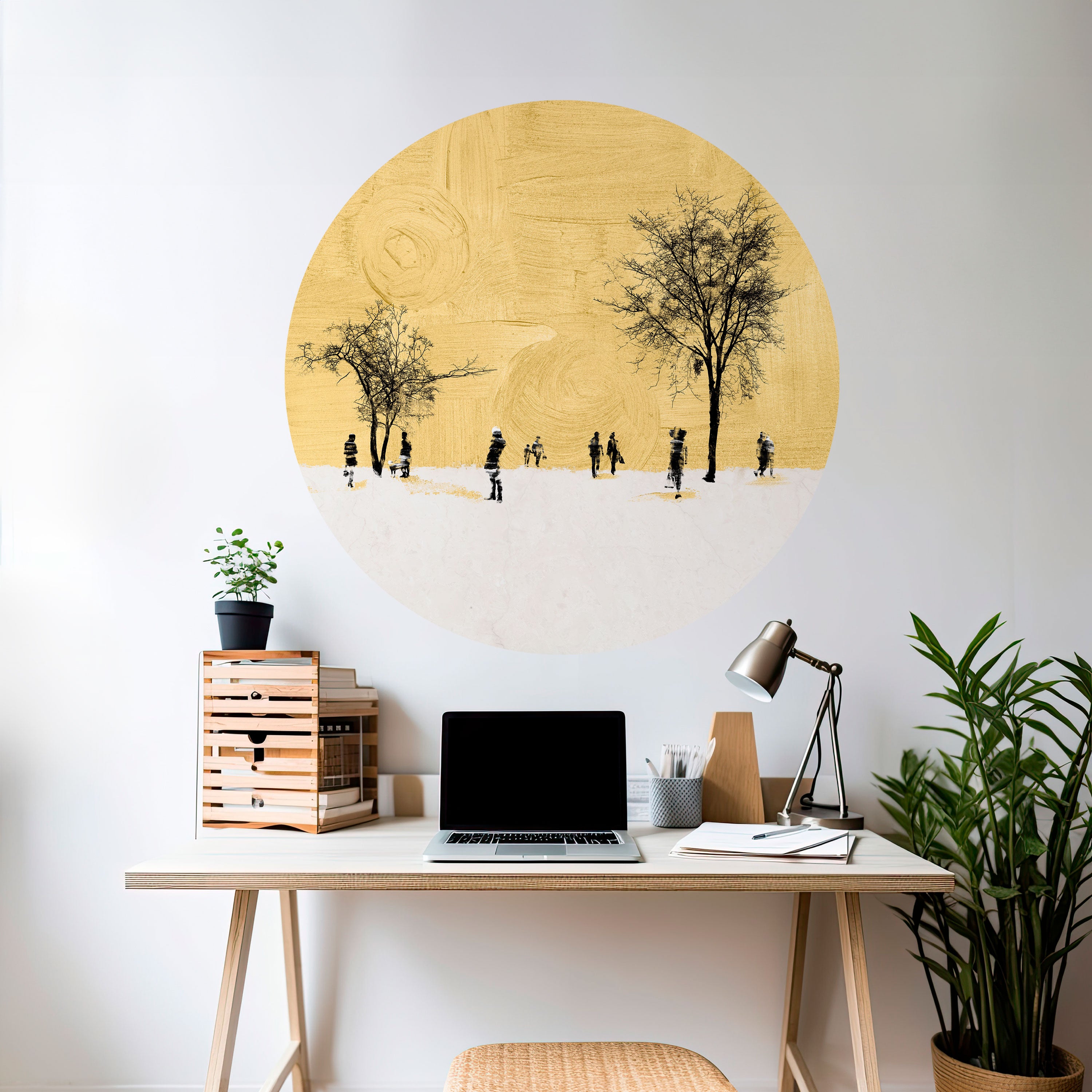 ERASED IN TIME Naklejka okrągła