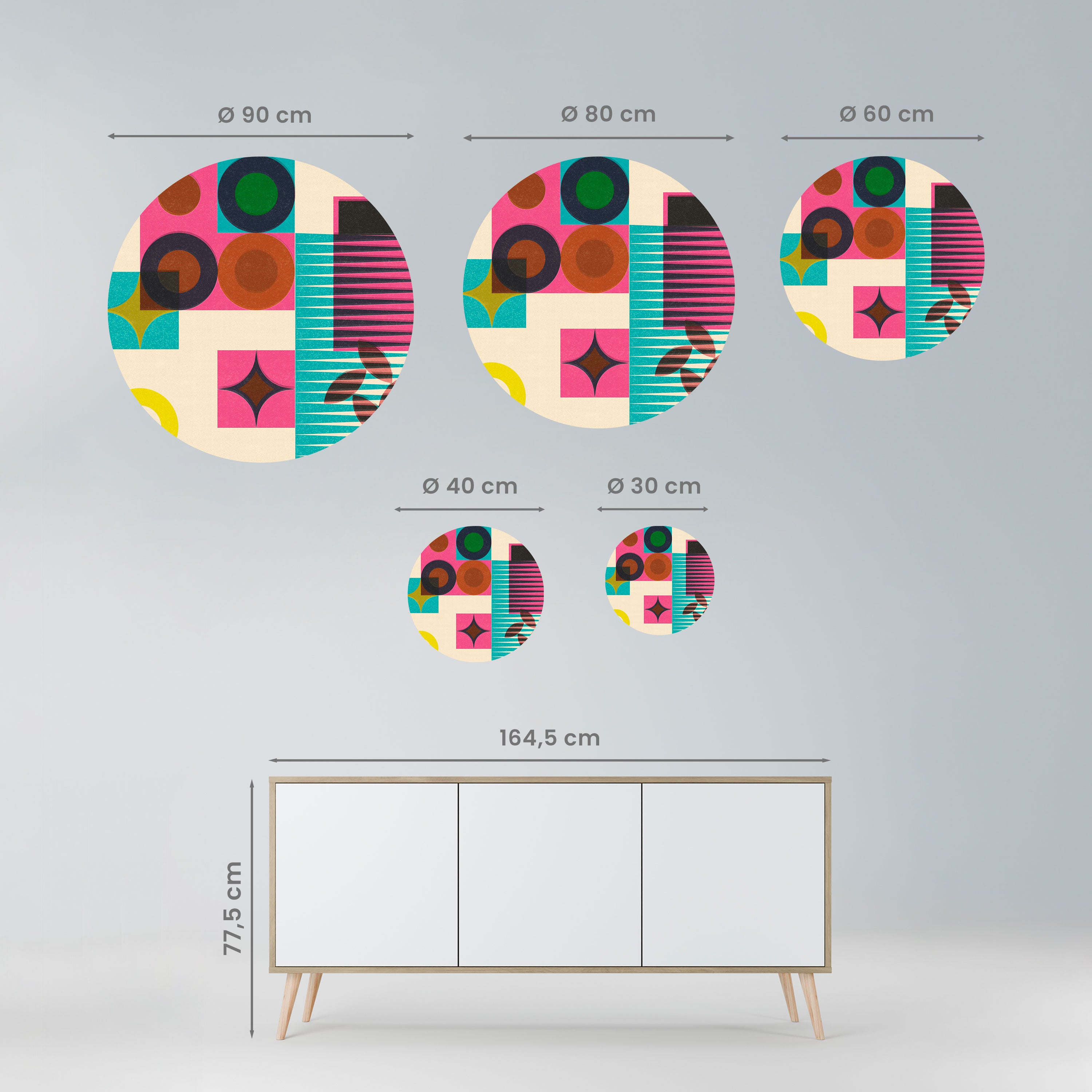 FORM VARIETY Naklejka okrągła