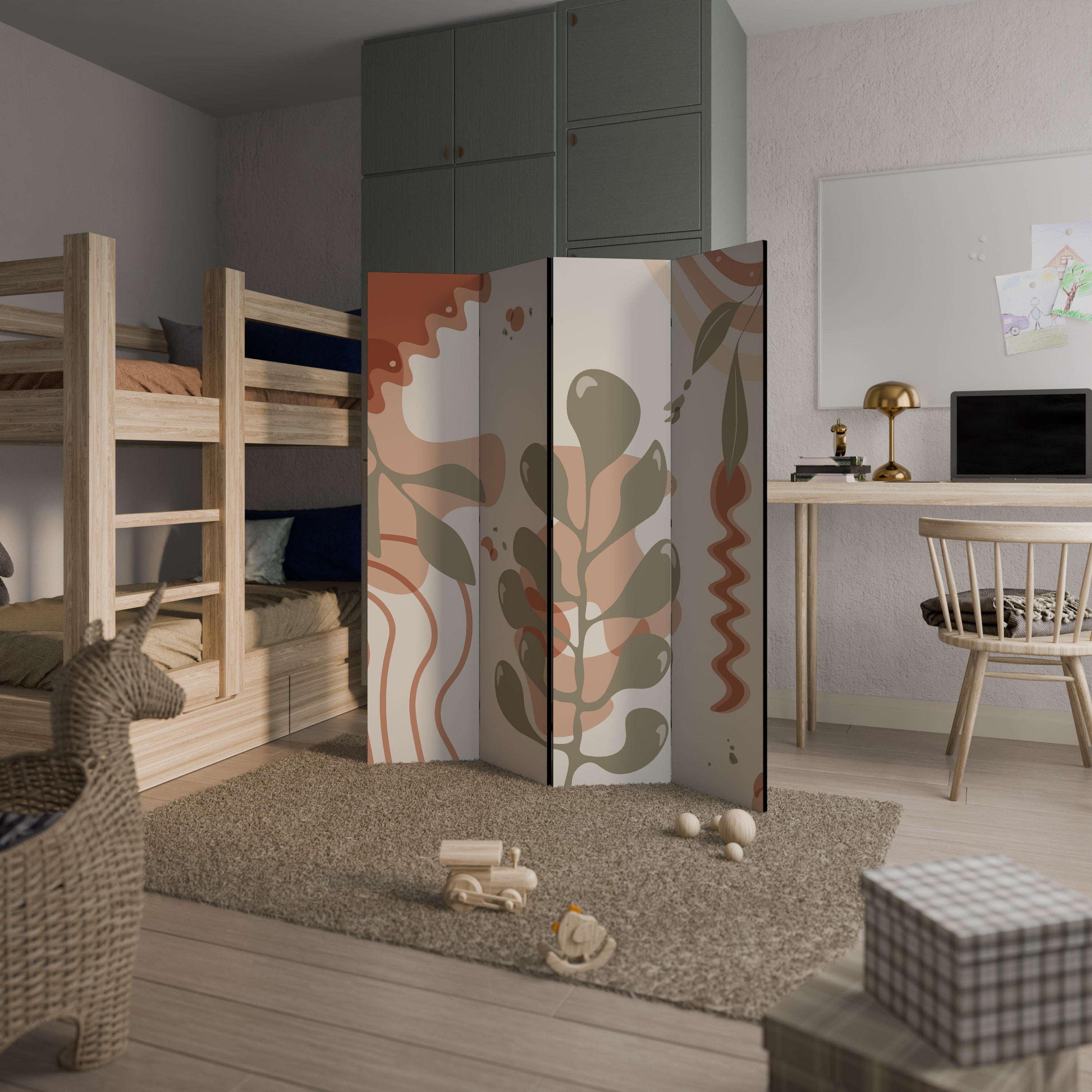 ARTISTRY AURA Dekoracyjny parawan 4-skrzydłowy