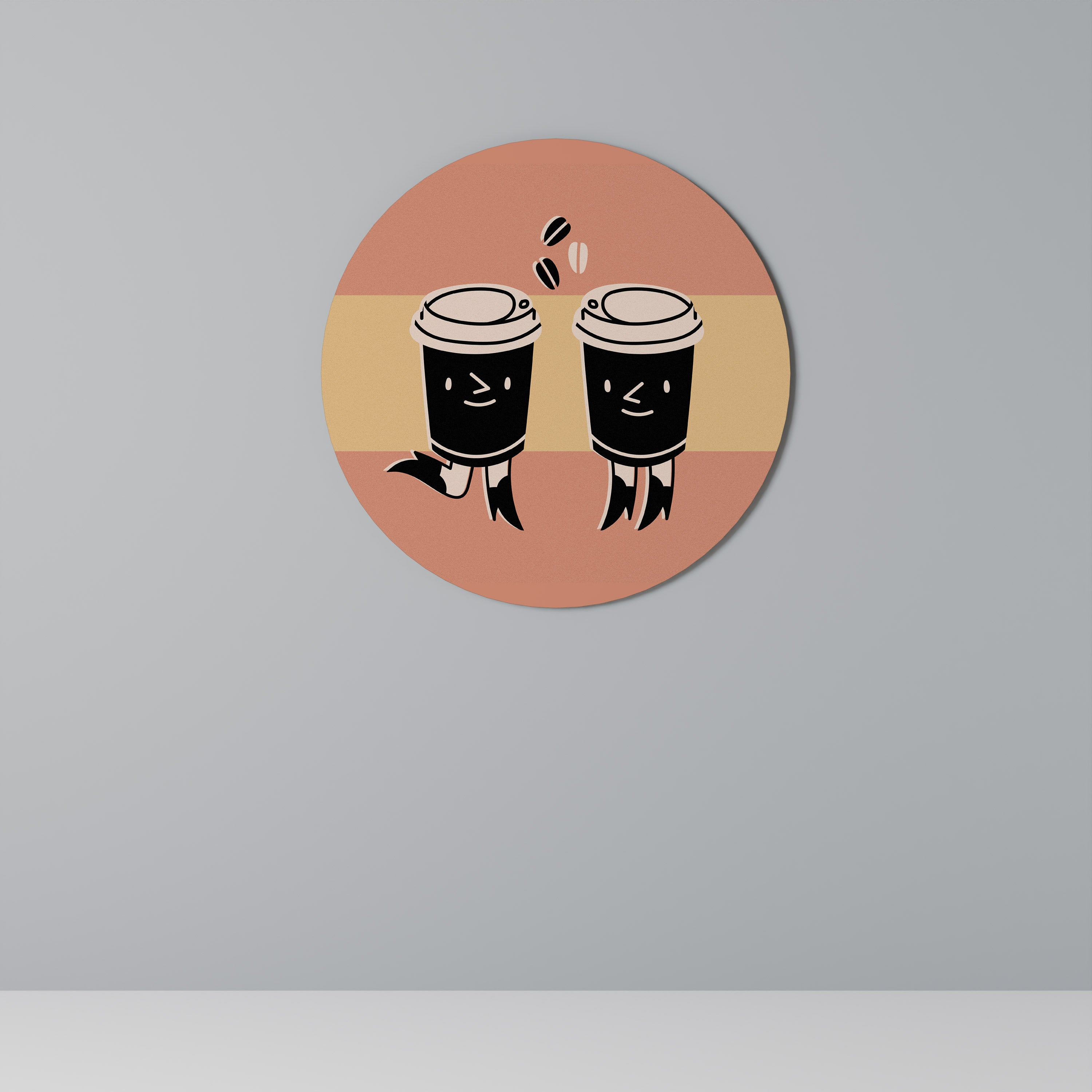 JOYFUL COFFEE Obraz okrągły