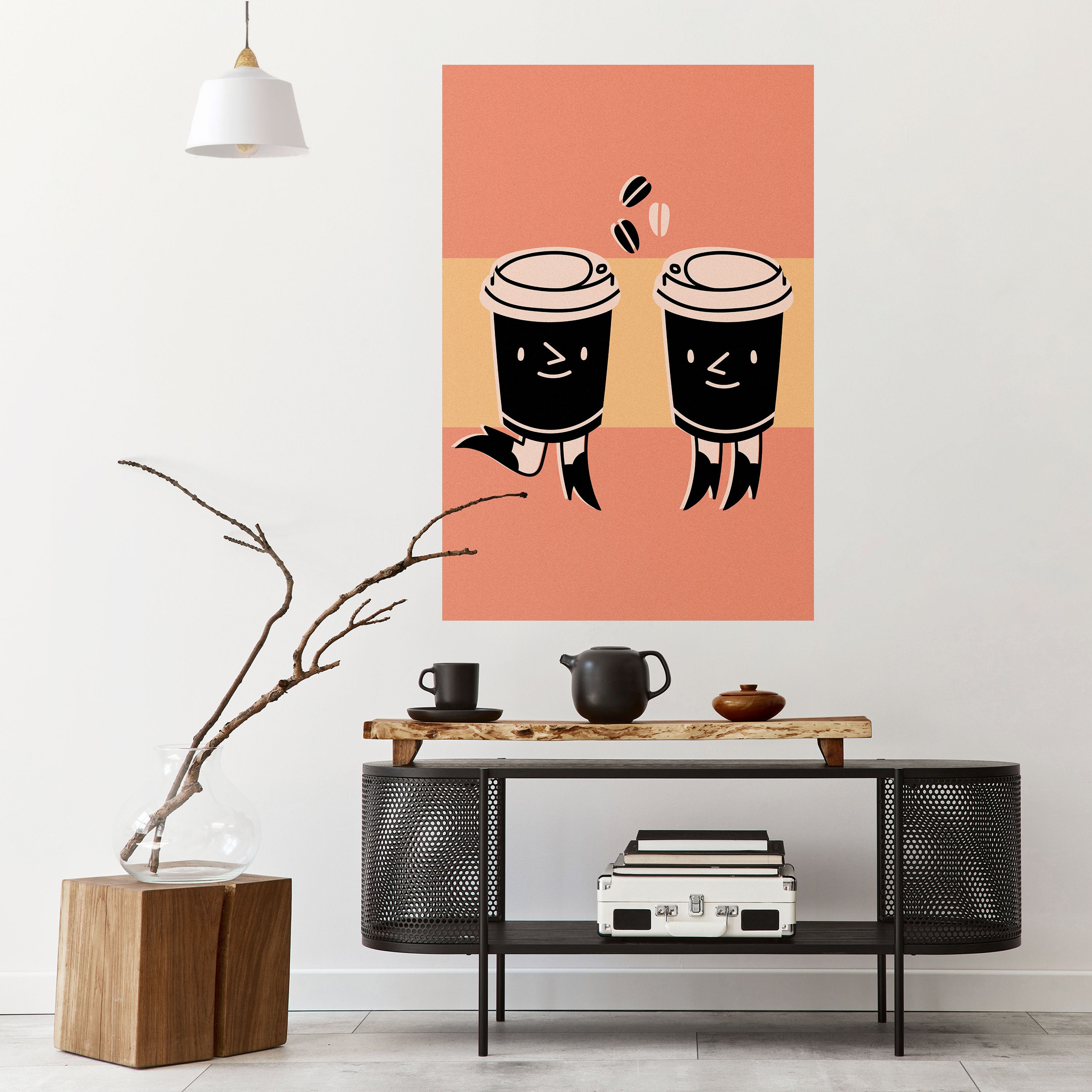 JOYFUL COFFEE Naklejka/Plakat pionowy