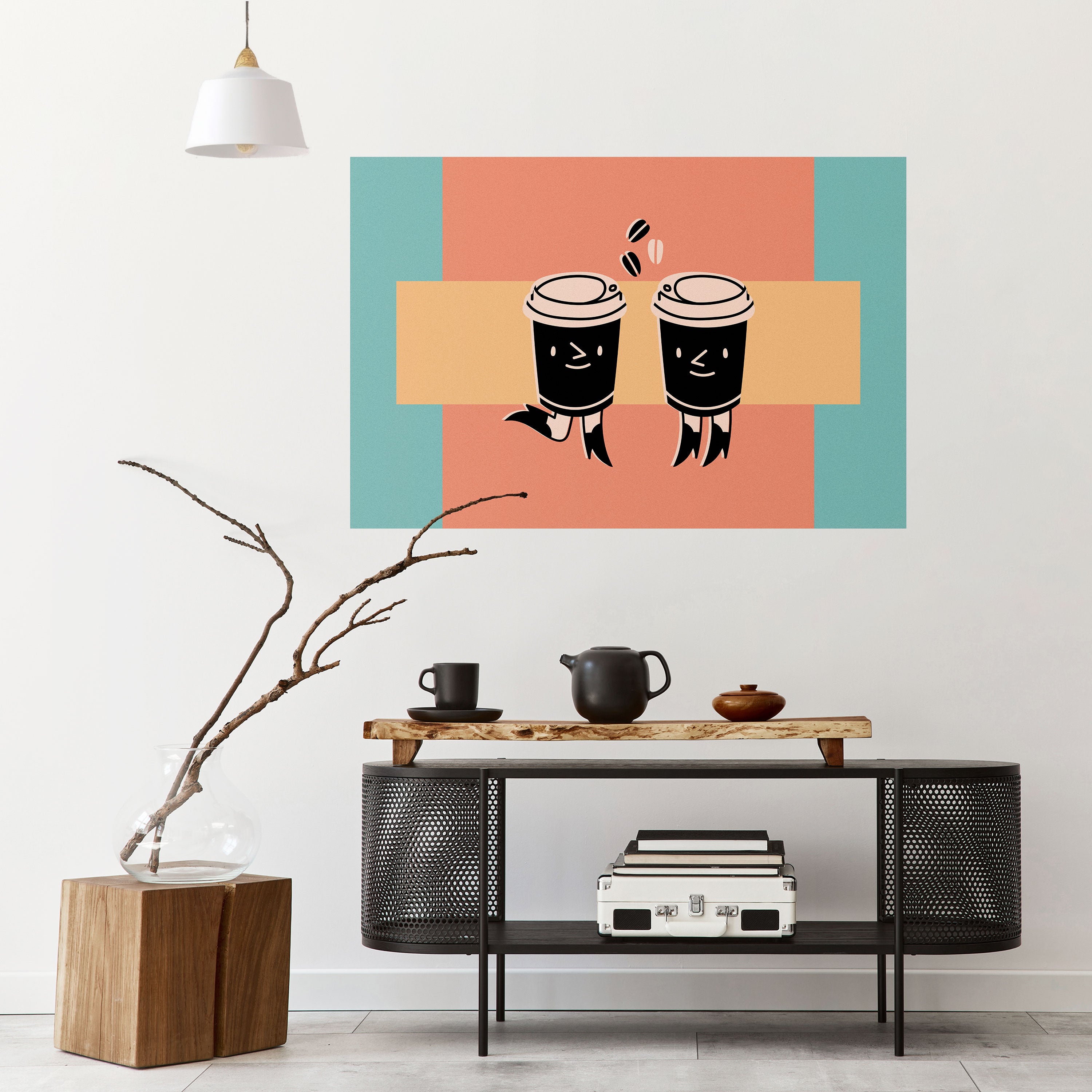 JOYFUL COFFEE Naklejka/Plakat poziomy