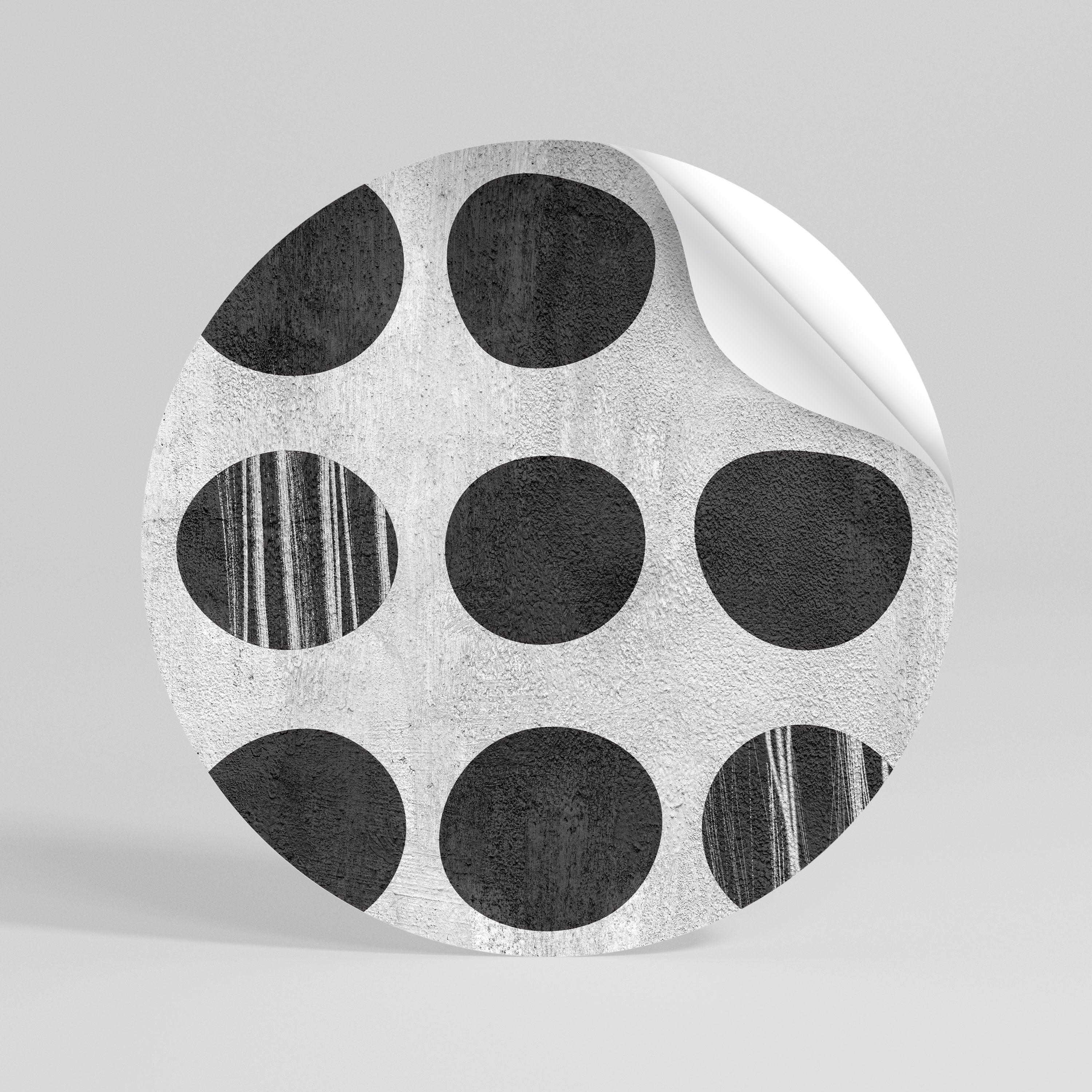 GHOSTLY GRADIENTS Naklejka okrągła