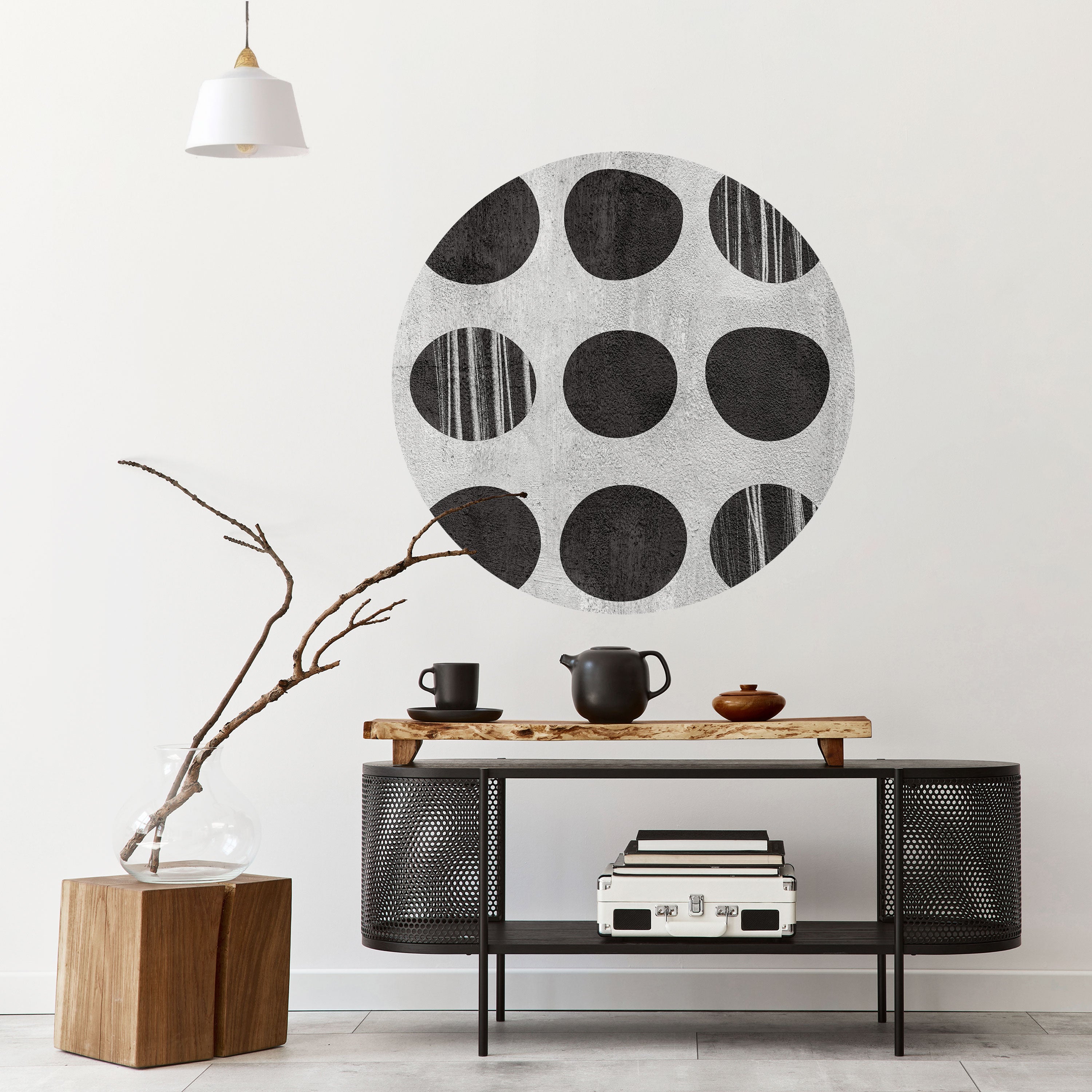 GHOSTLY GRADIENTS Naklejka okrągła