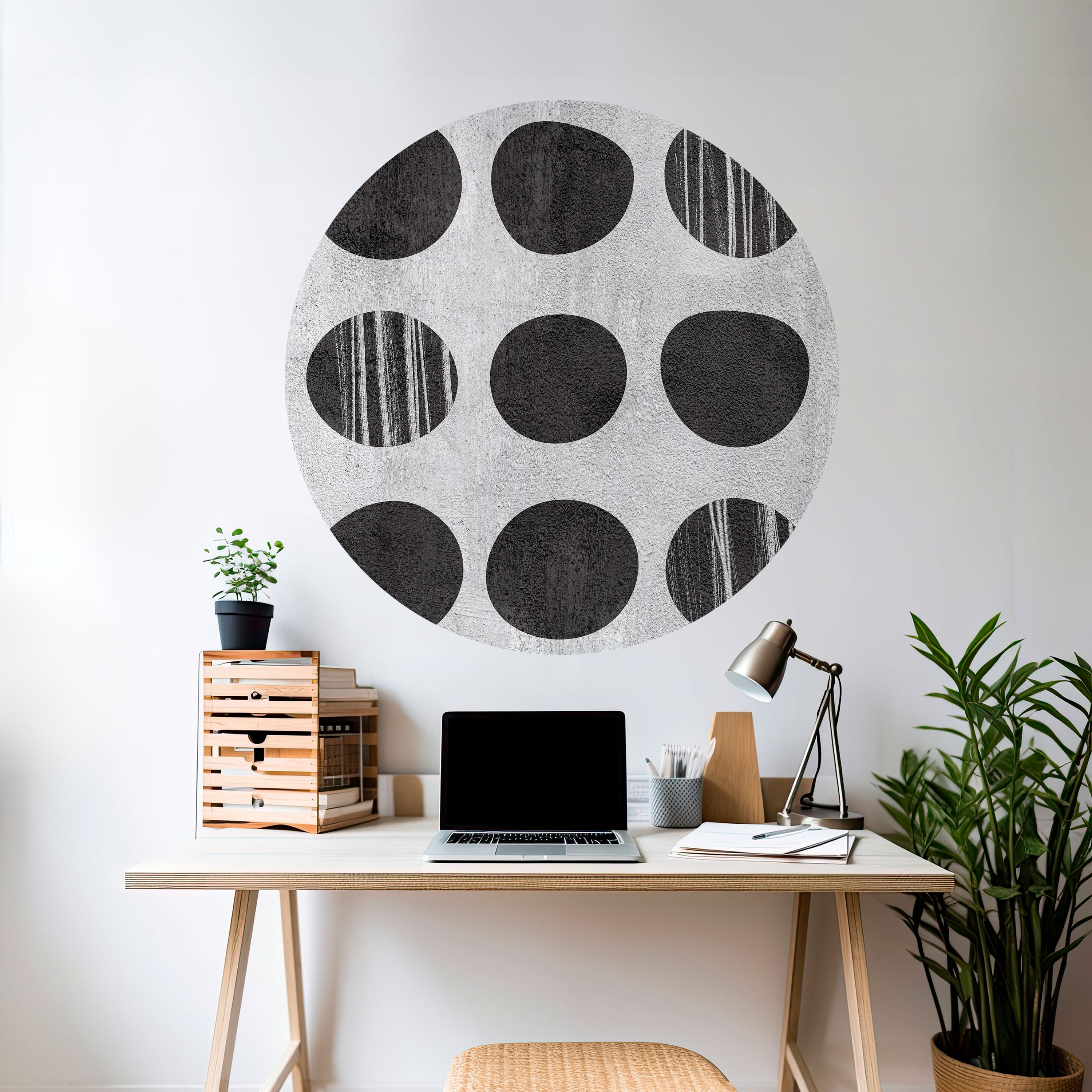 GHOSTLY GRADIENTS Naklejka okrągła