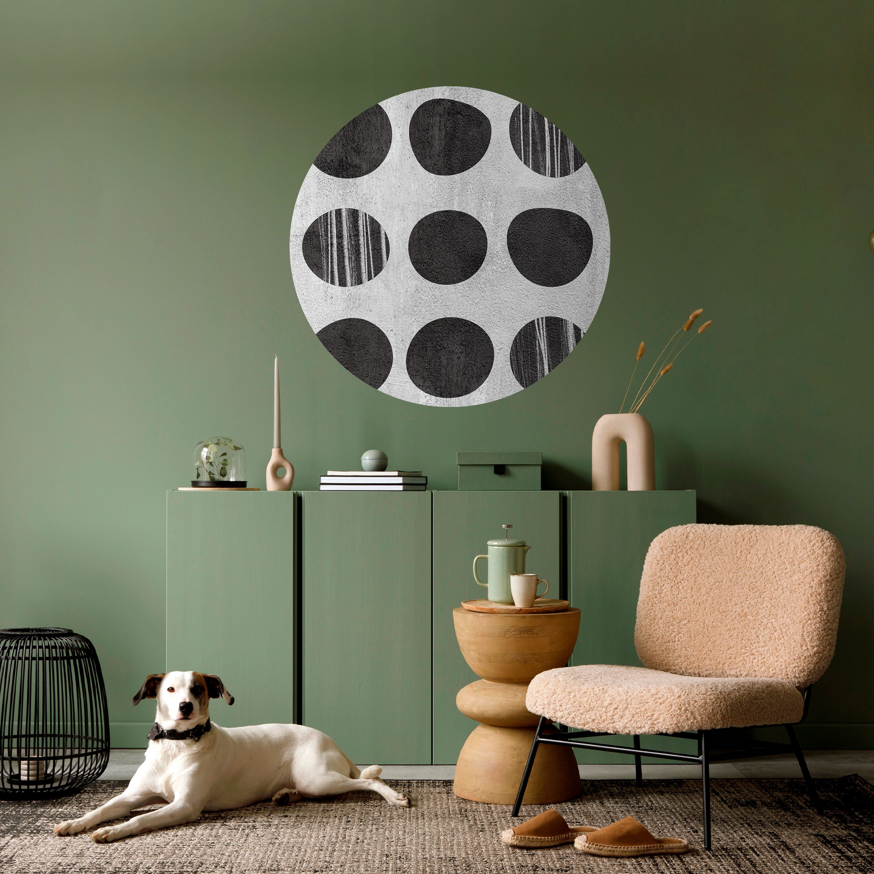 GHOSTLY GRADIENTS Naklejka okrągła