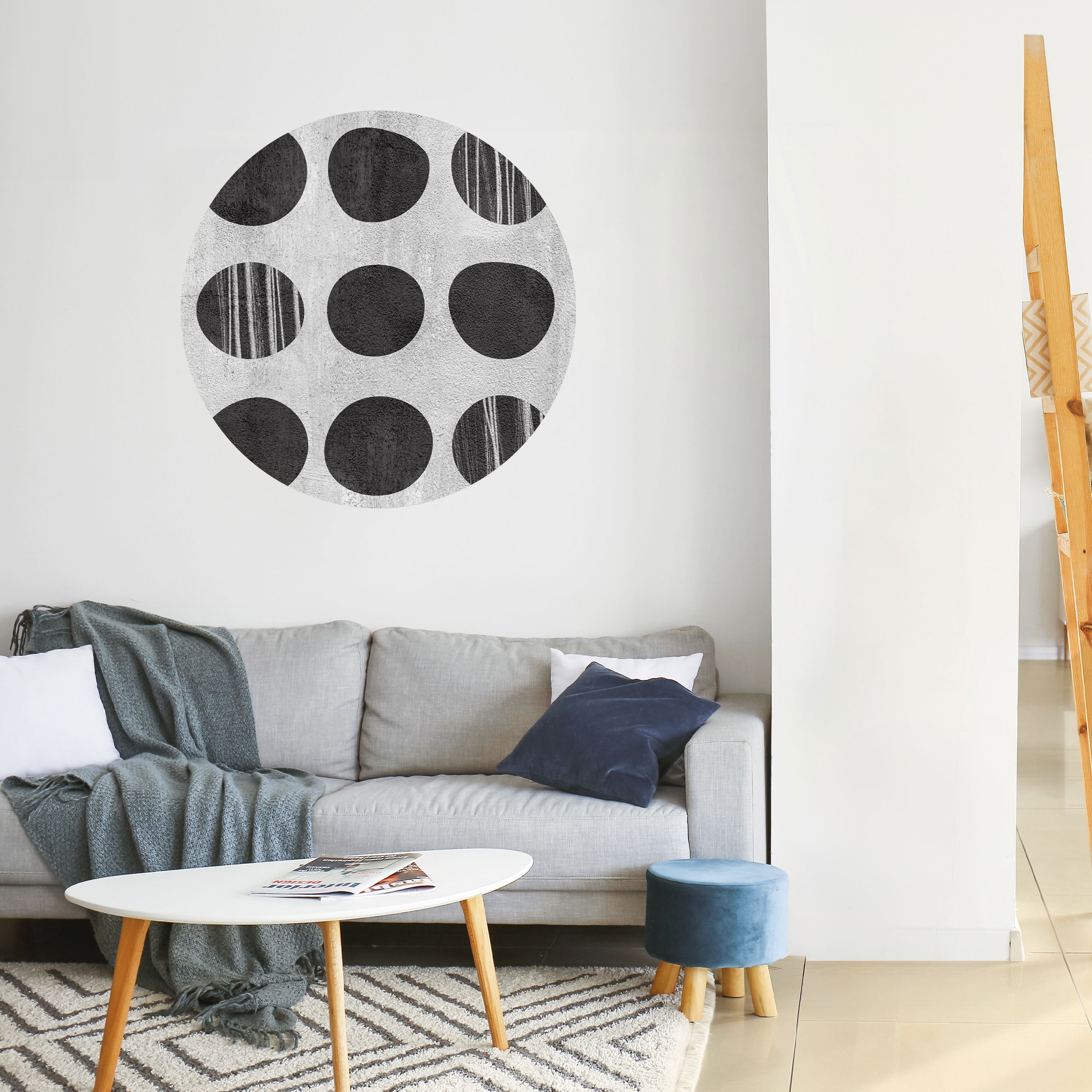 GHOSTLY GRADIENTS Naklejka okrągła