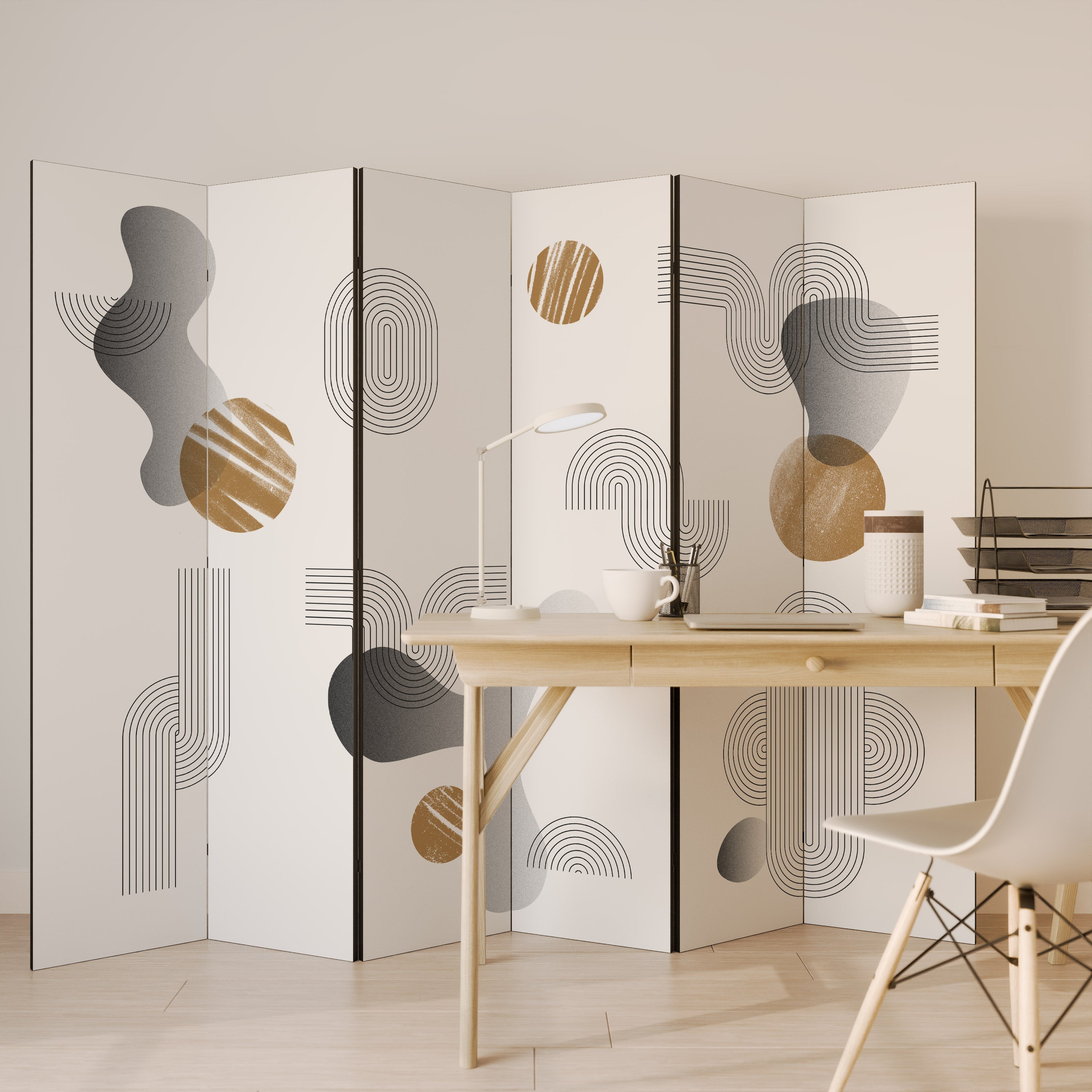 CLEAR CREATIONS Dekoracyjny parawan 6-skrzydłowy