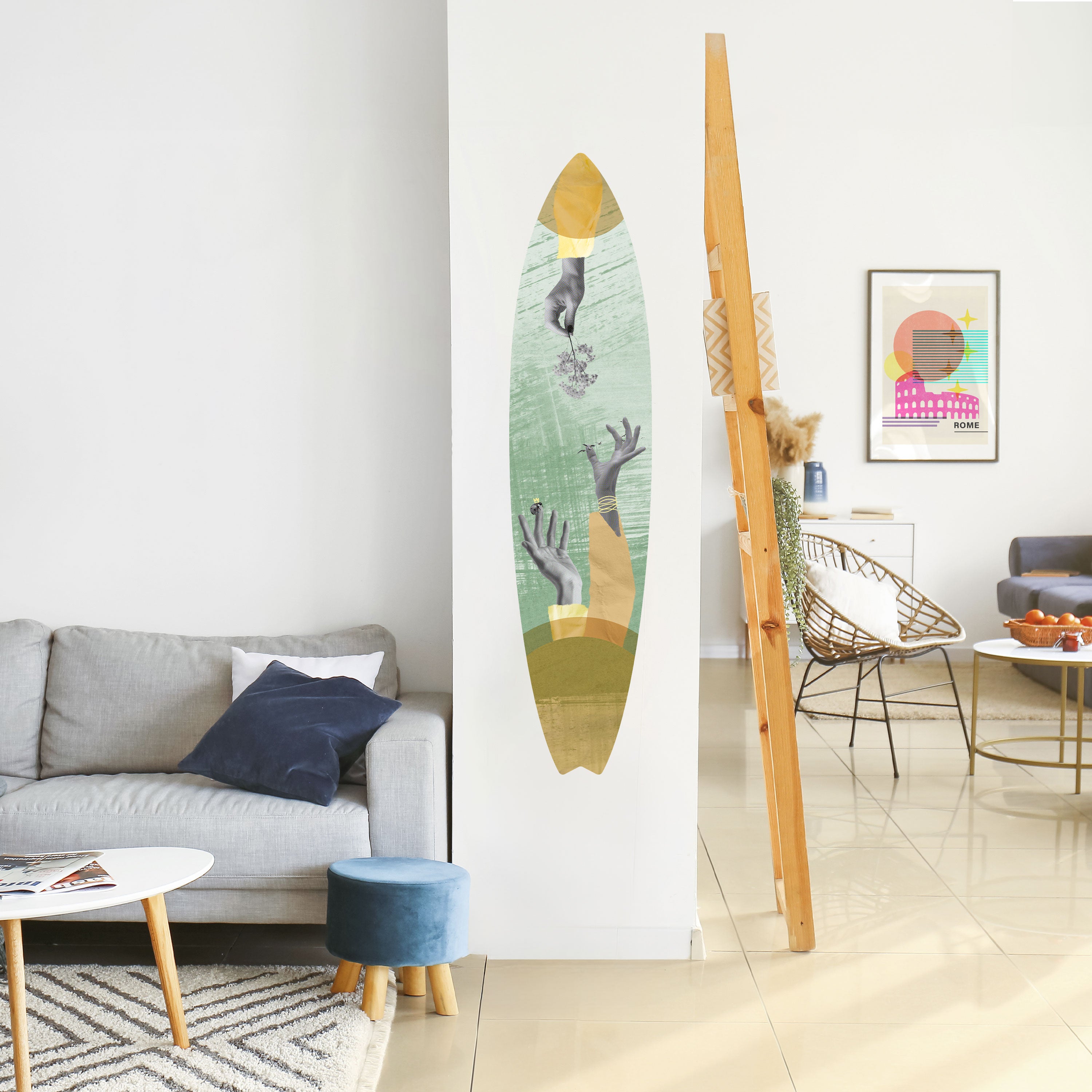 EARTH ELEMENTS Naklejka - deska surfingowa