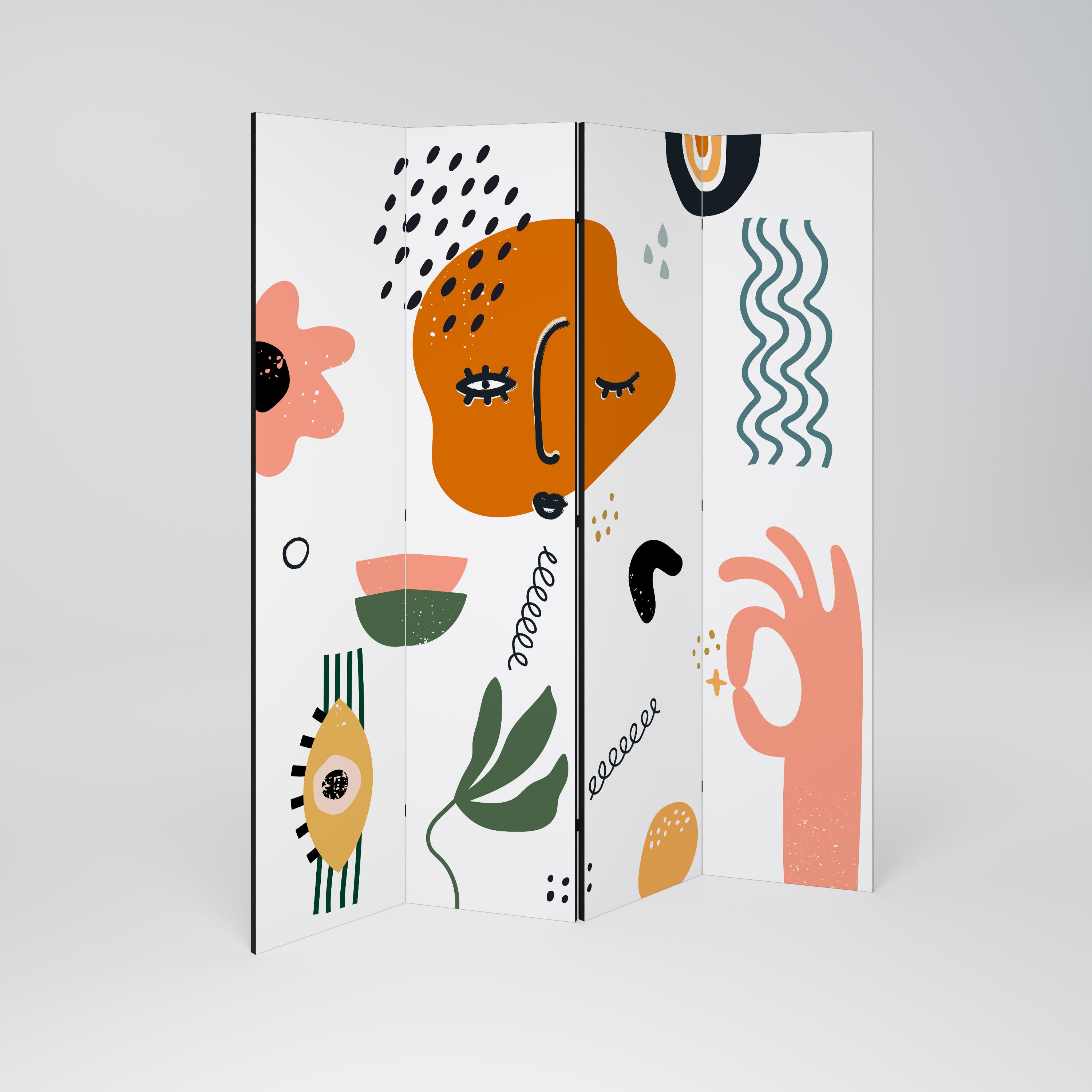MATISSE WHIMSY Dekoracyjny parawan 4-skrzydłowy