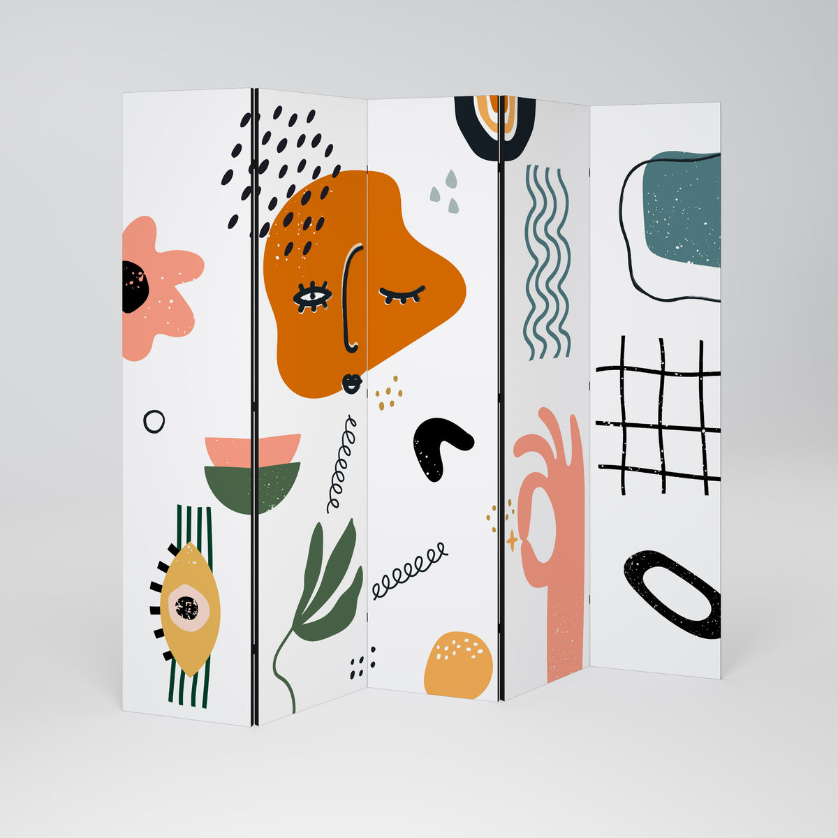 MATISSE WHIMSY Dekoracyjny parawan 5-skrzydłowy