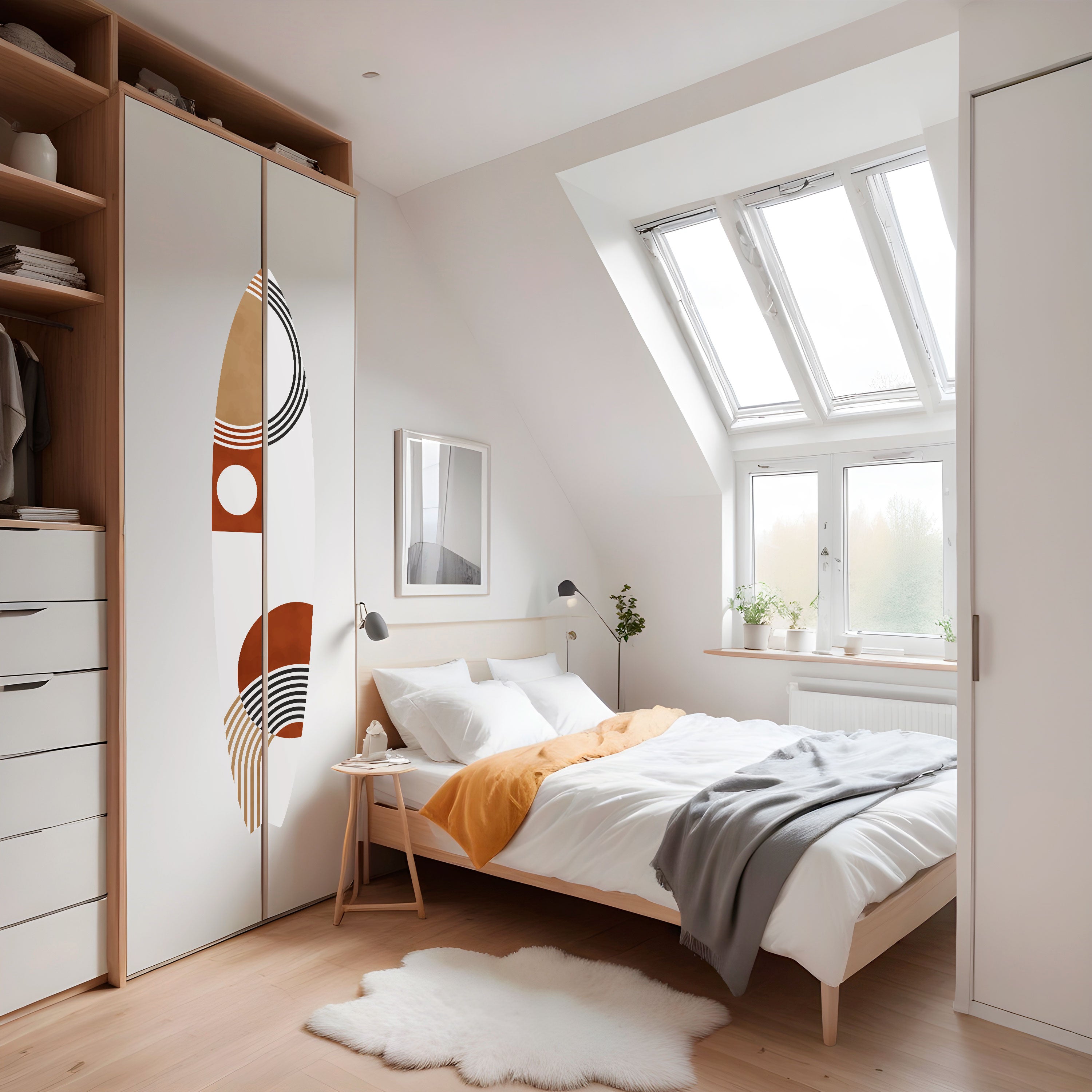 SPACE AROUND Naklejka - deska surfingowa