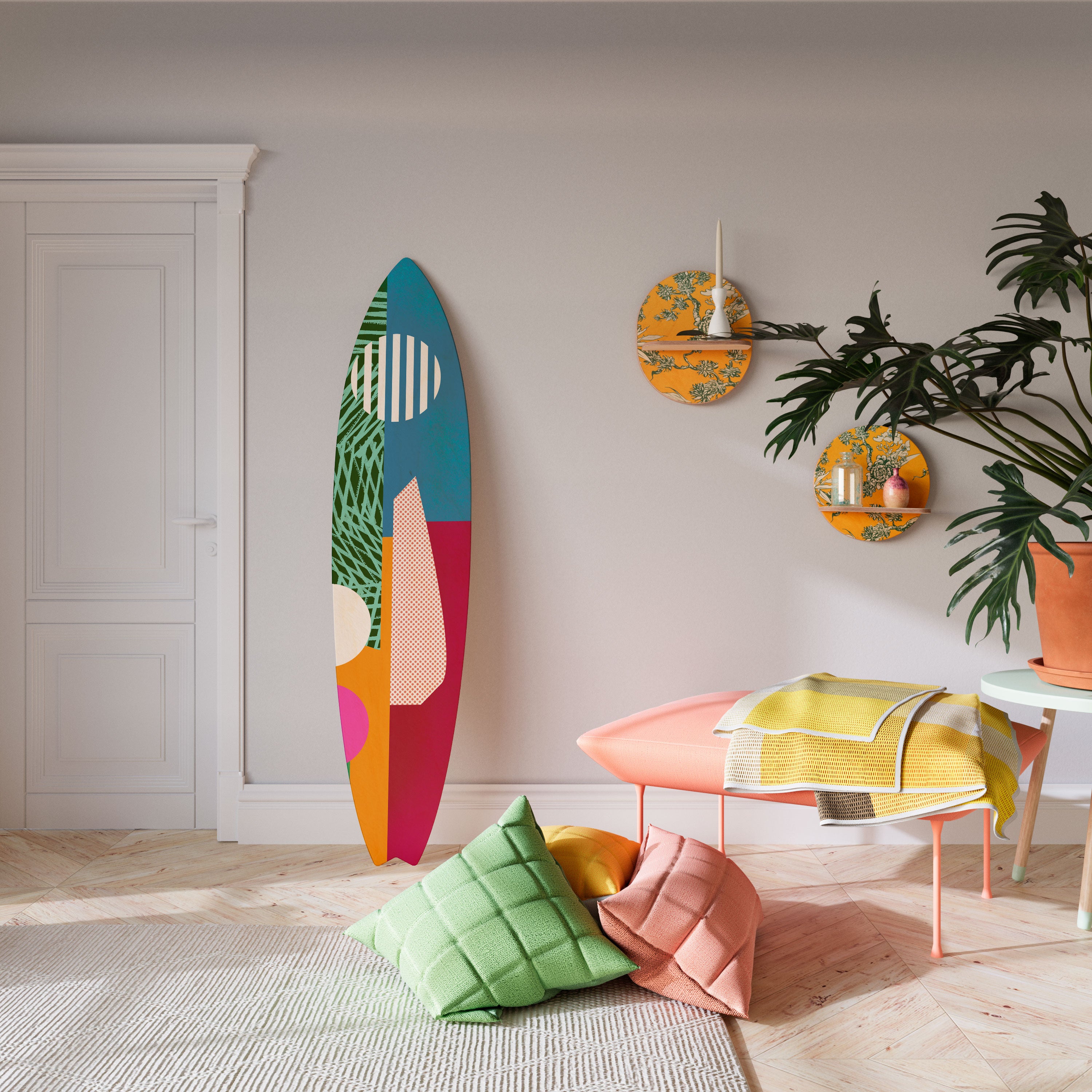 VIVID VIBES Dekoracyjna deska surfingowa