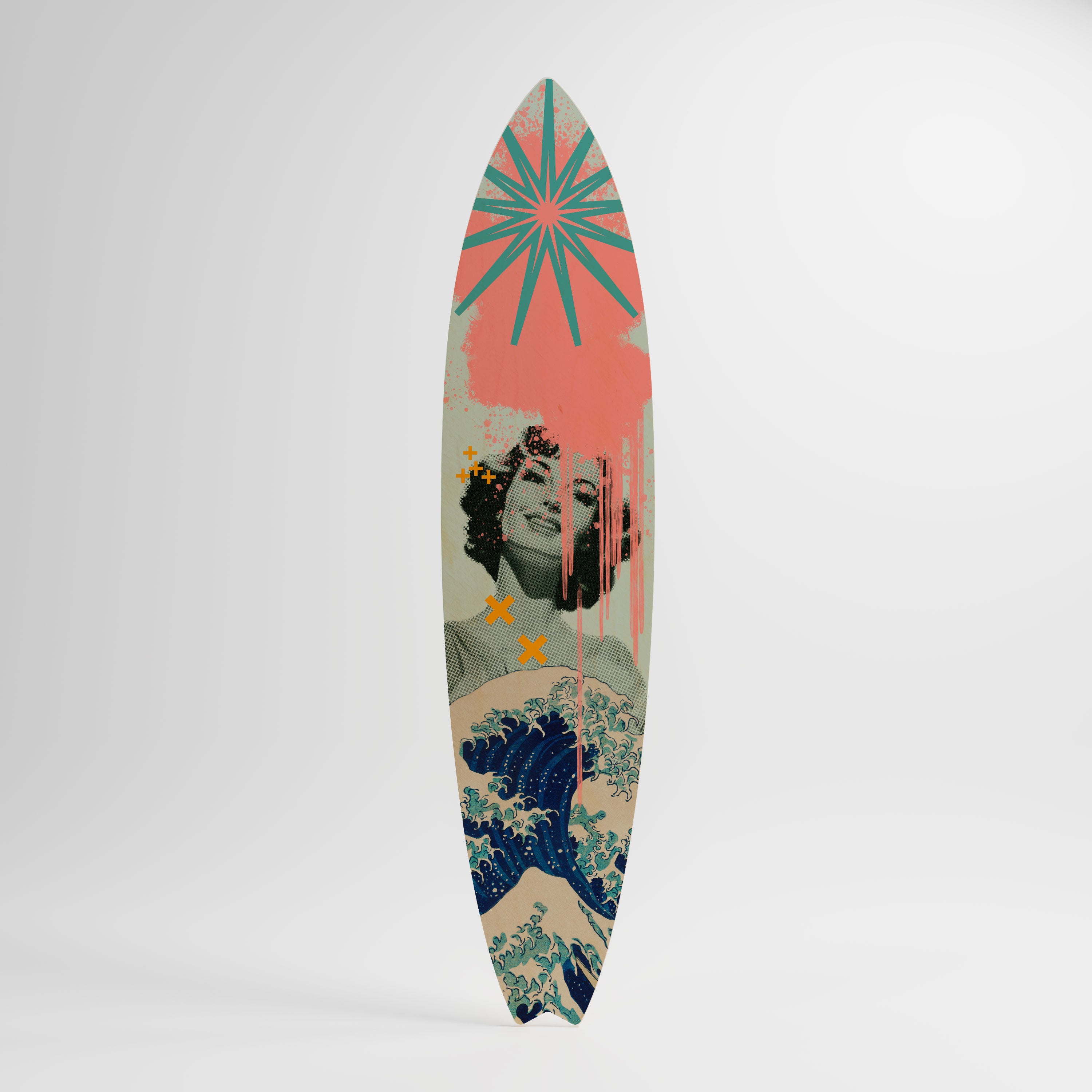 KANAGAWA BEAUTY Dekoracyjna deska surfingowa