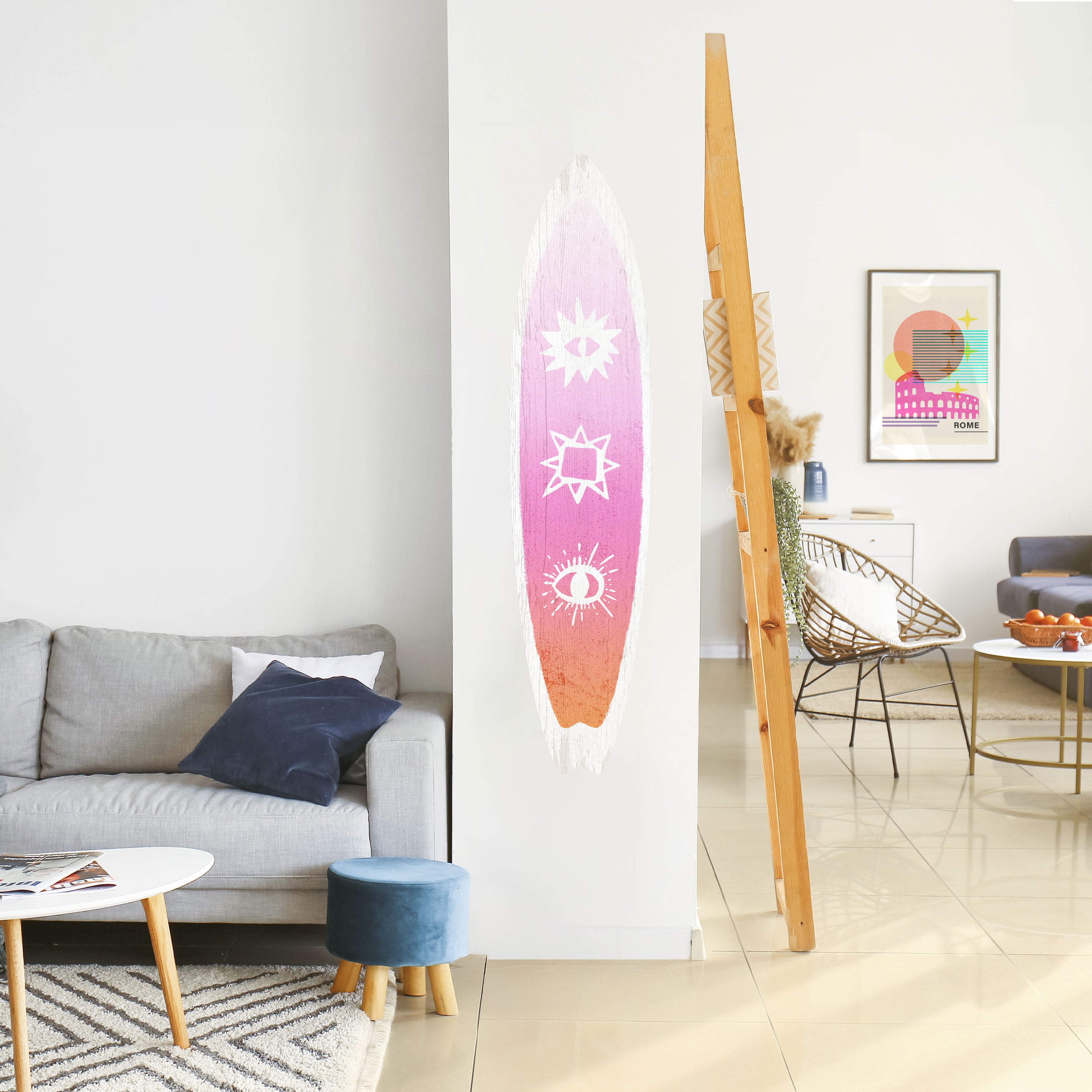 DAZZLING DESIGN Naklejka - deska surfingowa