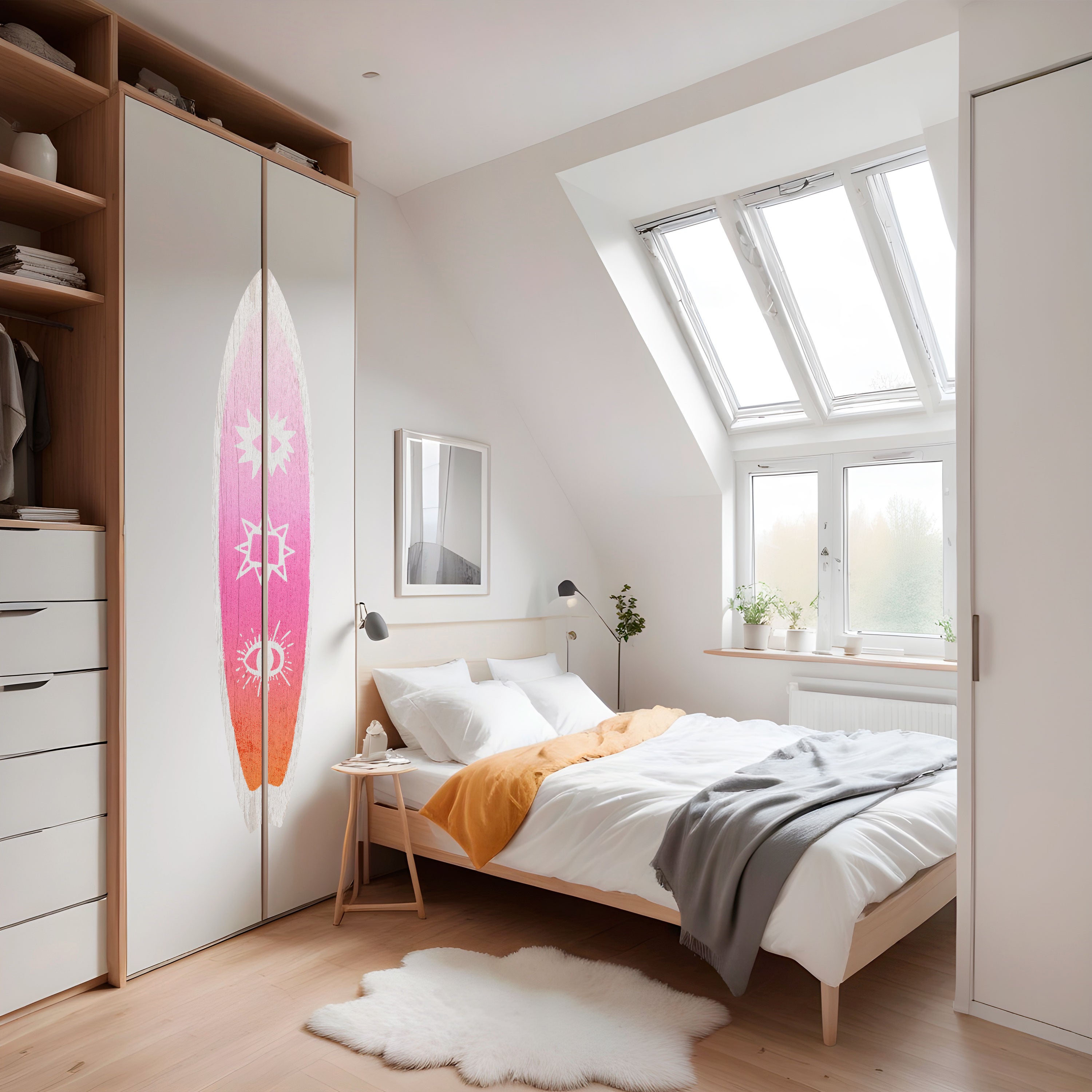 DAZZLING DESIGN Naklejka - deska surfingowa