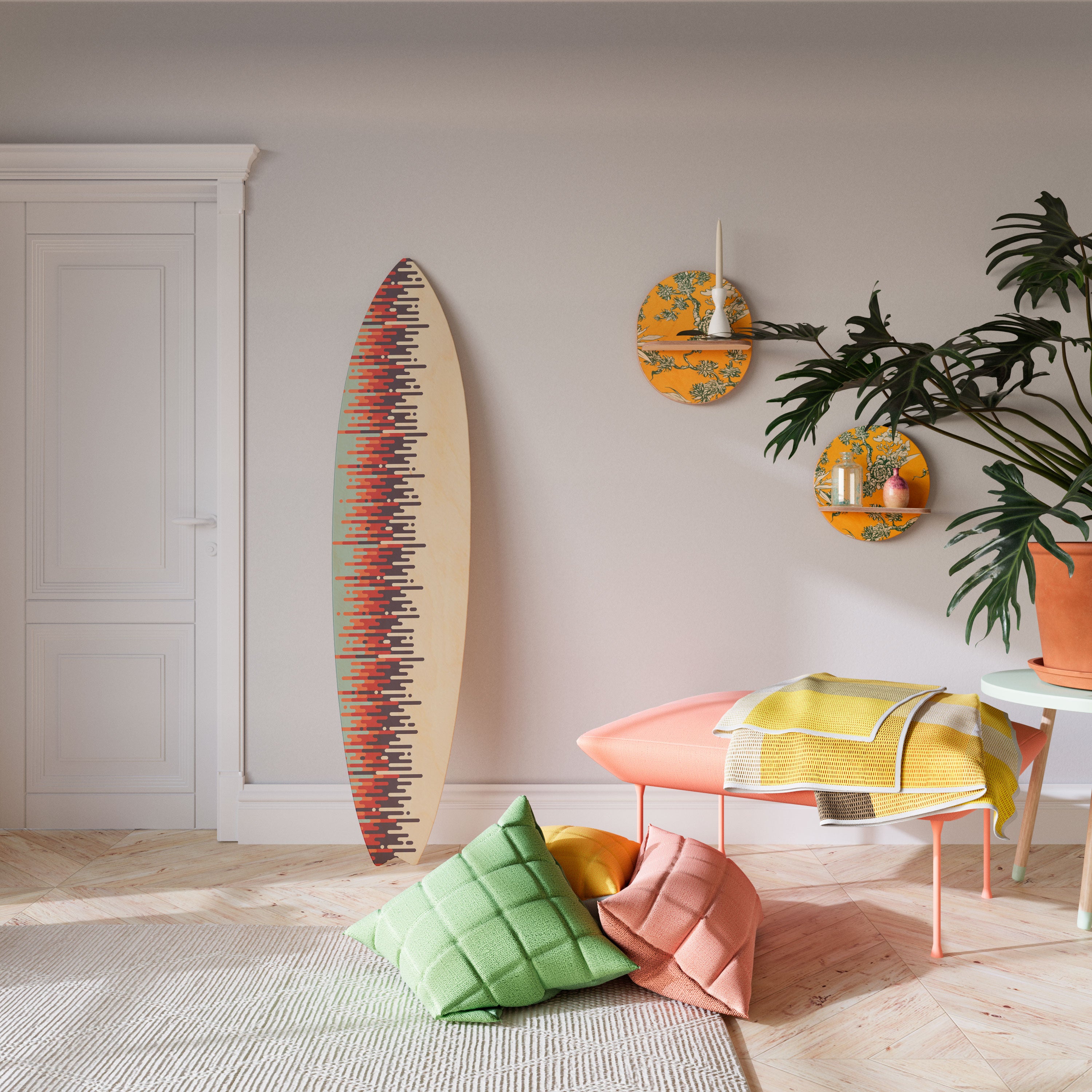 CHROMA CONTOURS Dekoracyjna deska surfingowa