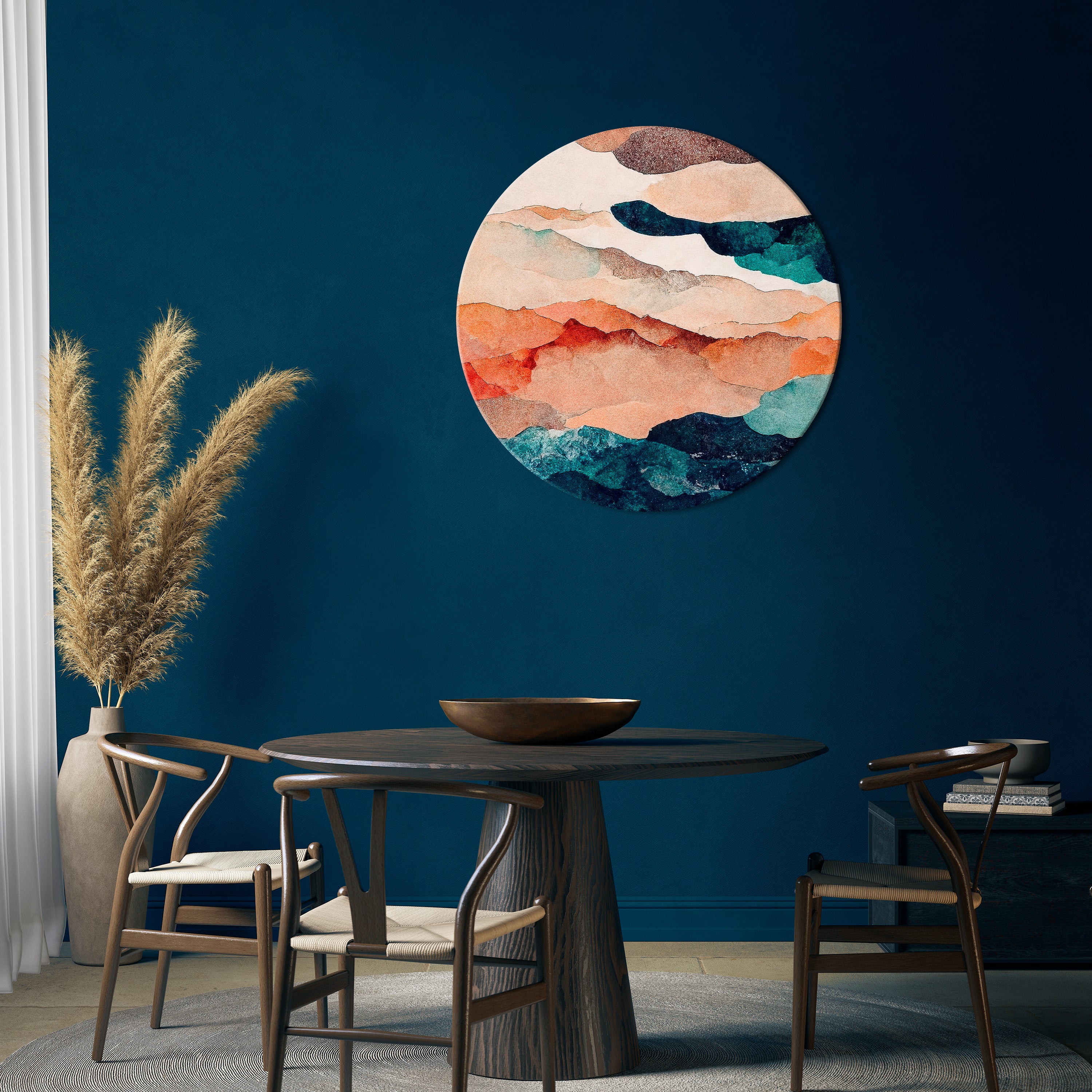 ABSTRACT LANDSCAPE Obraz okrągły