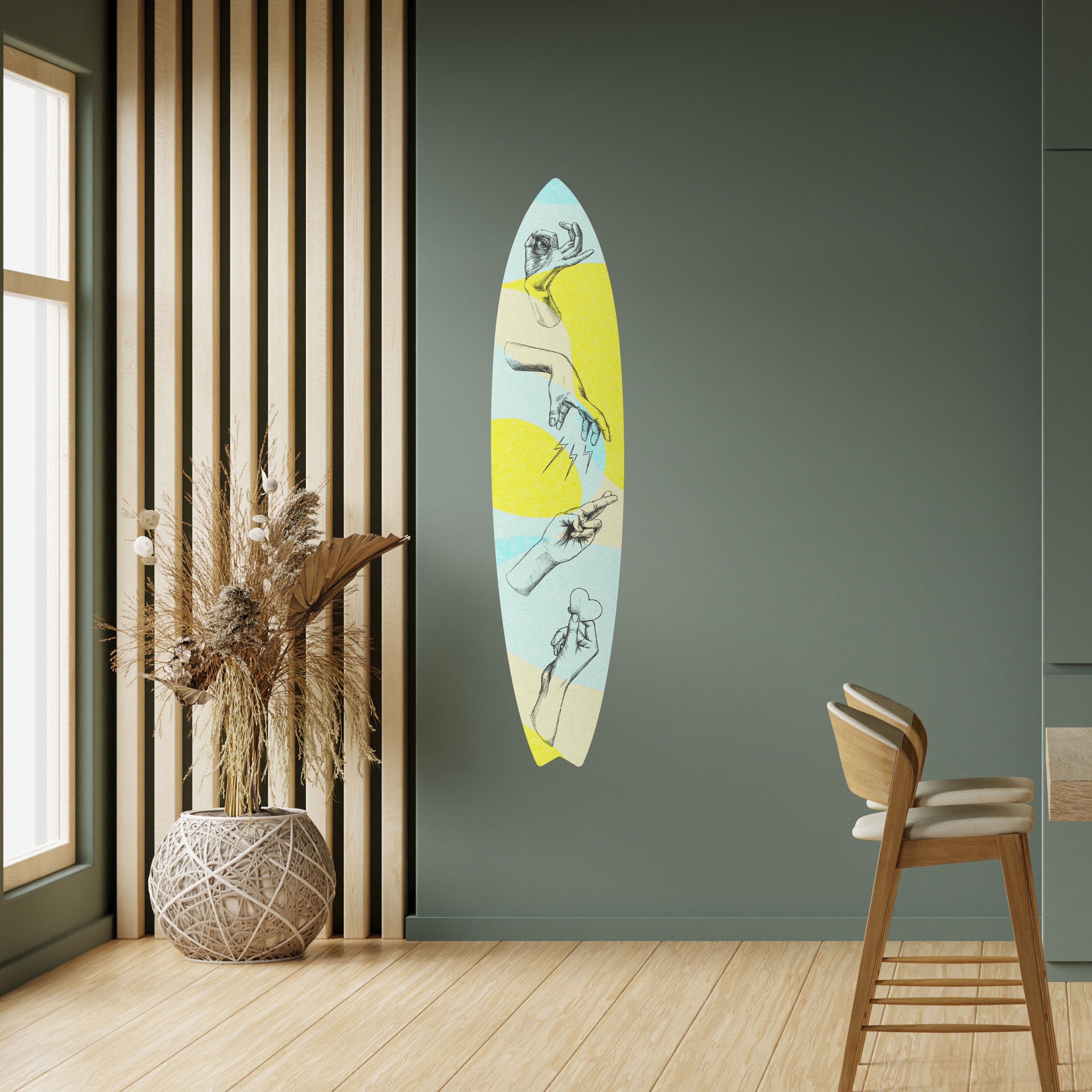 BODY LANGUAGE Naklejka - deska surfingowa