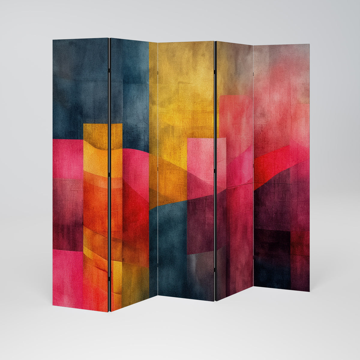 COLORFUL SOUNDS Dekoracyjny parawan 5-skrzydłowy