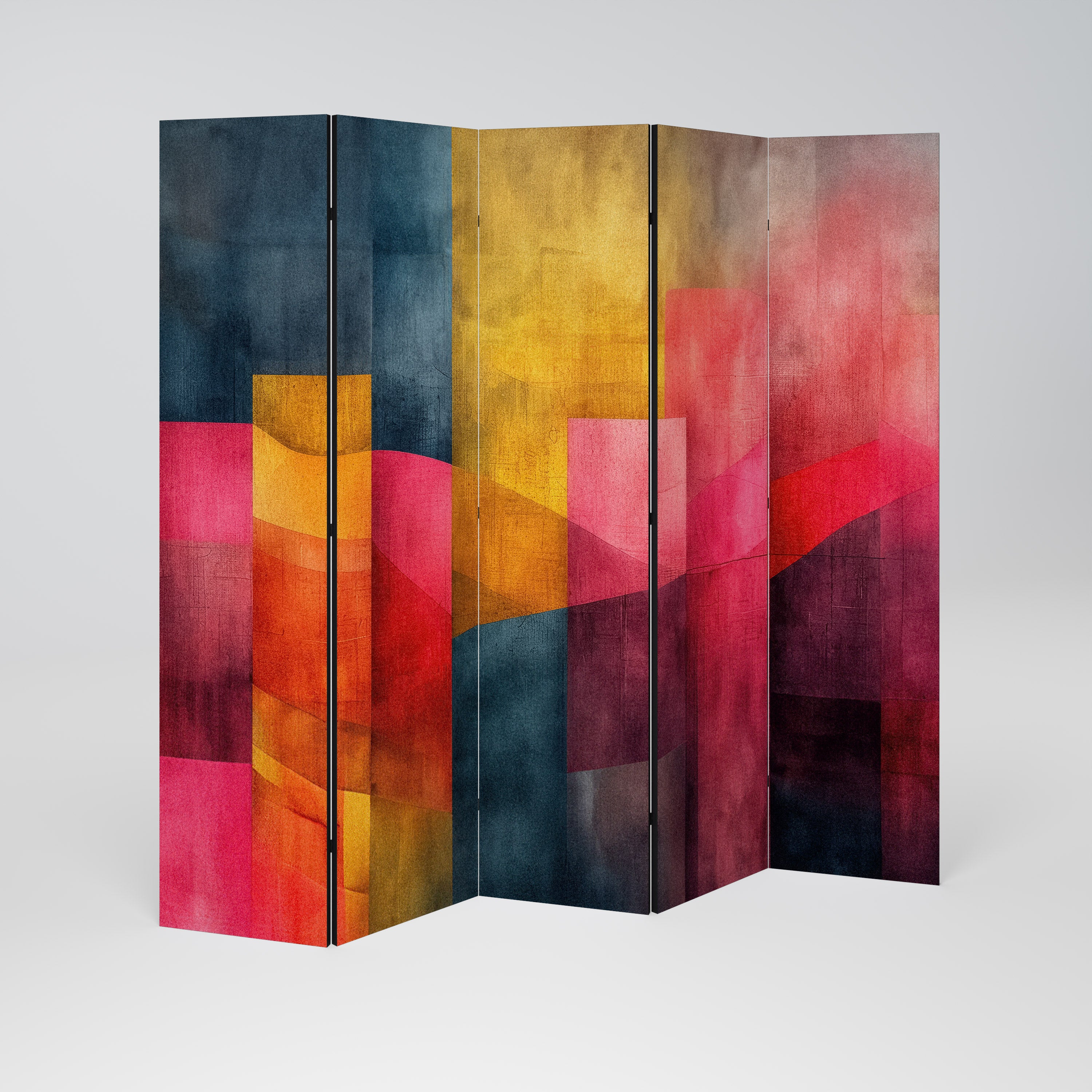 COLORFUL SOUNDS Dekoracyjny parawan 5-skrzydłowy