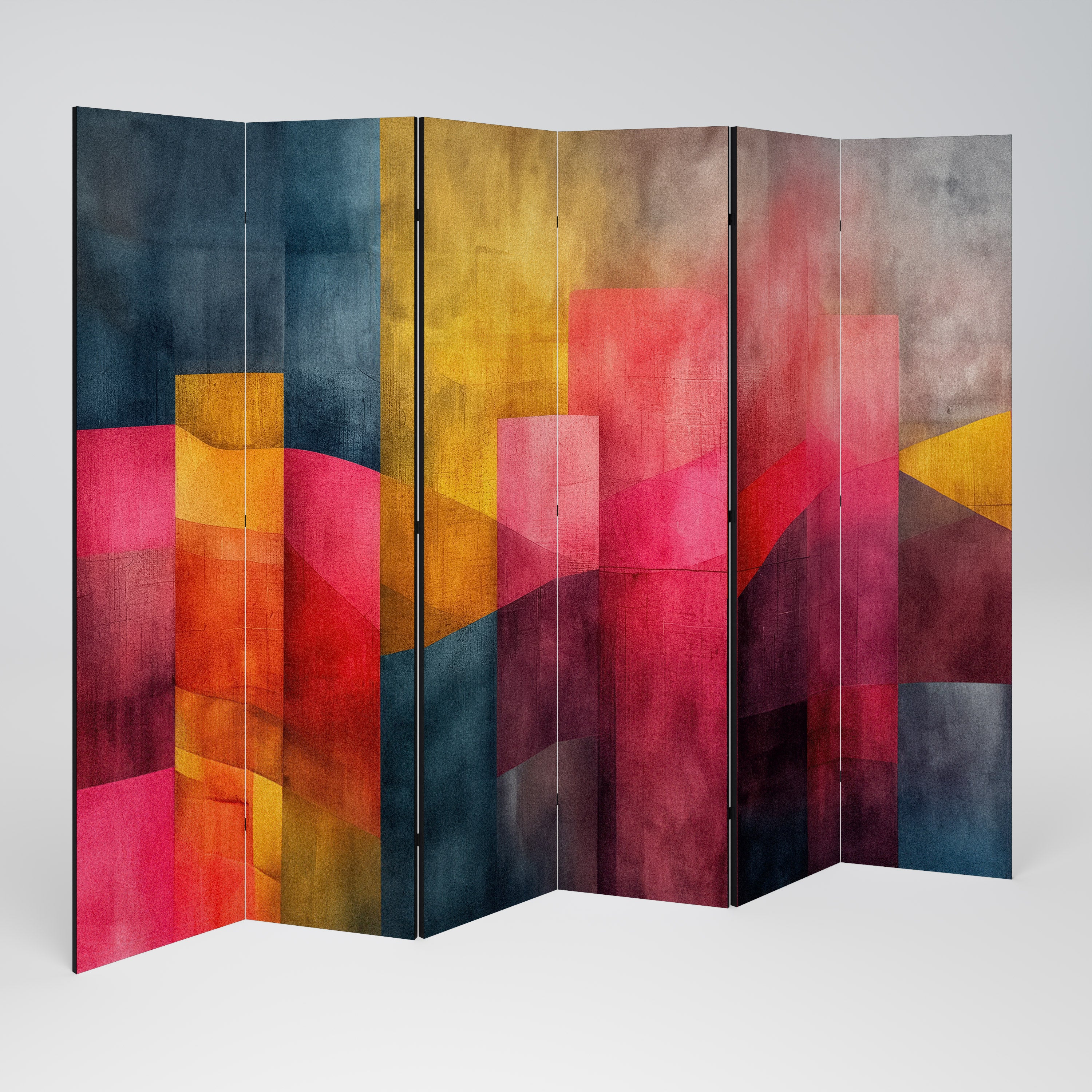 COLORFUL SOUNDS Dekoracyjny parawan 6-skrzydłowy